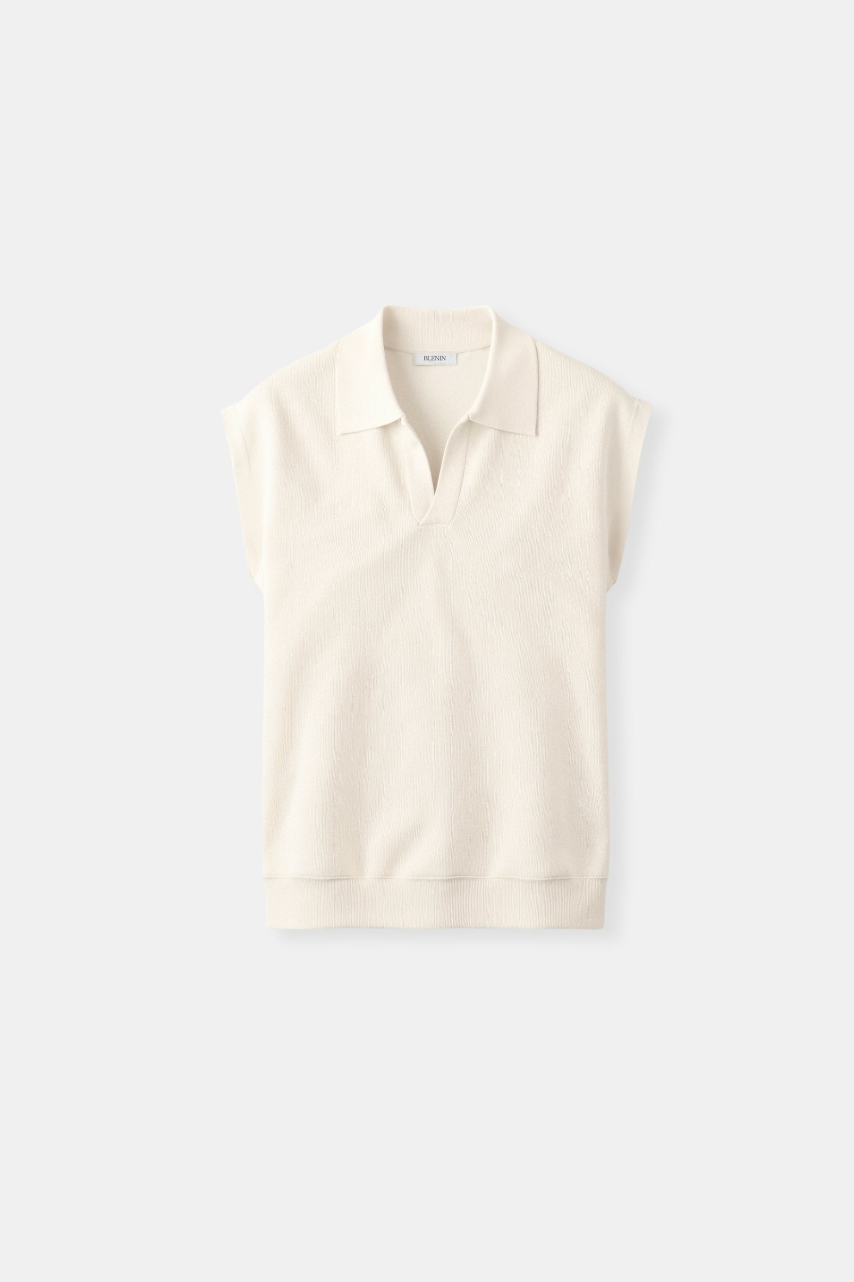 Elegant Solid Collared Neck Knitted Top