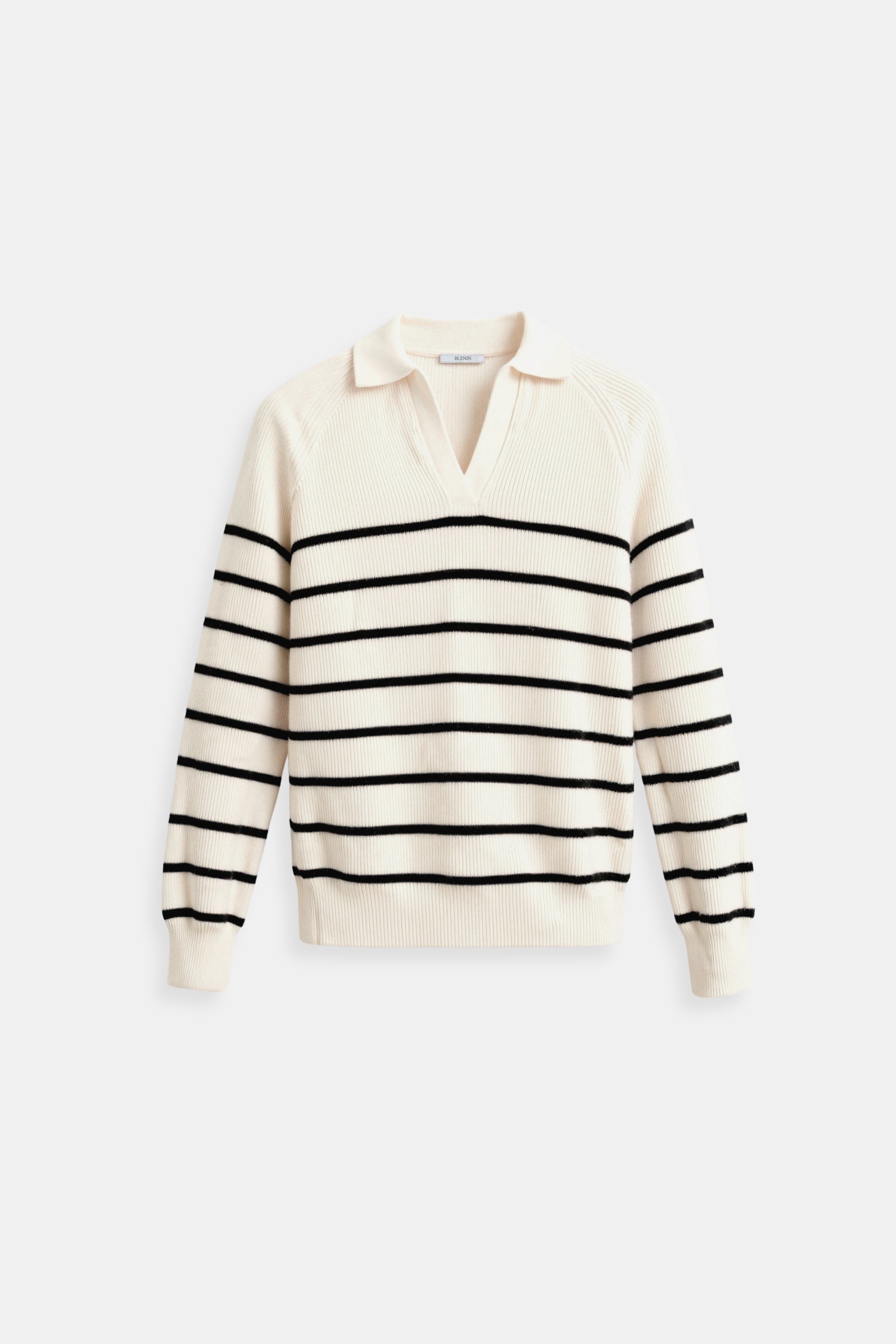 Classic Striped Raglan Sleeve Sweater