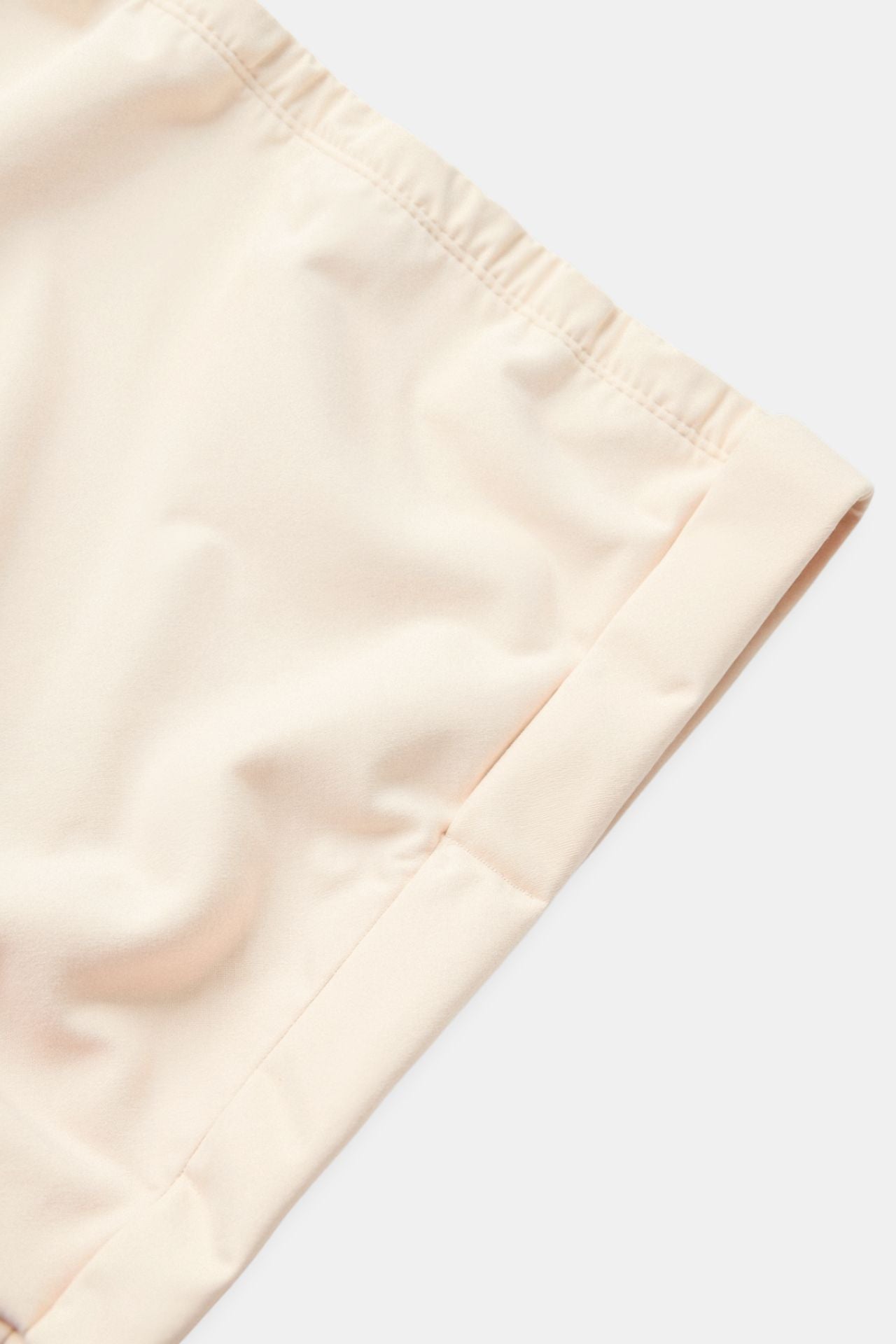 Elegant Elastic Waist Rolled High Waist Tucked Shorts