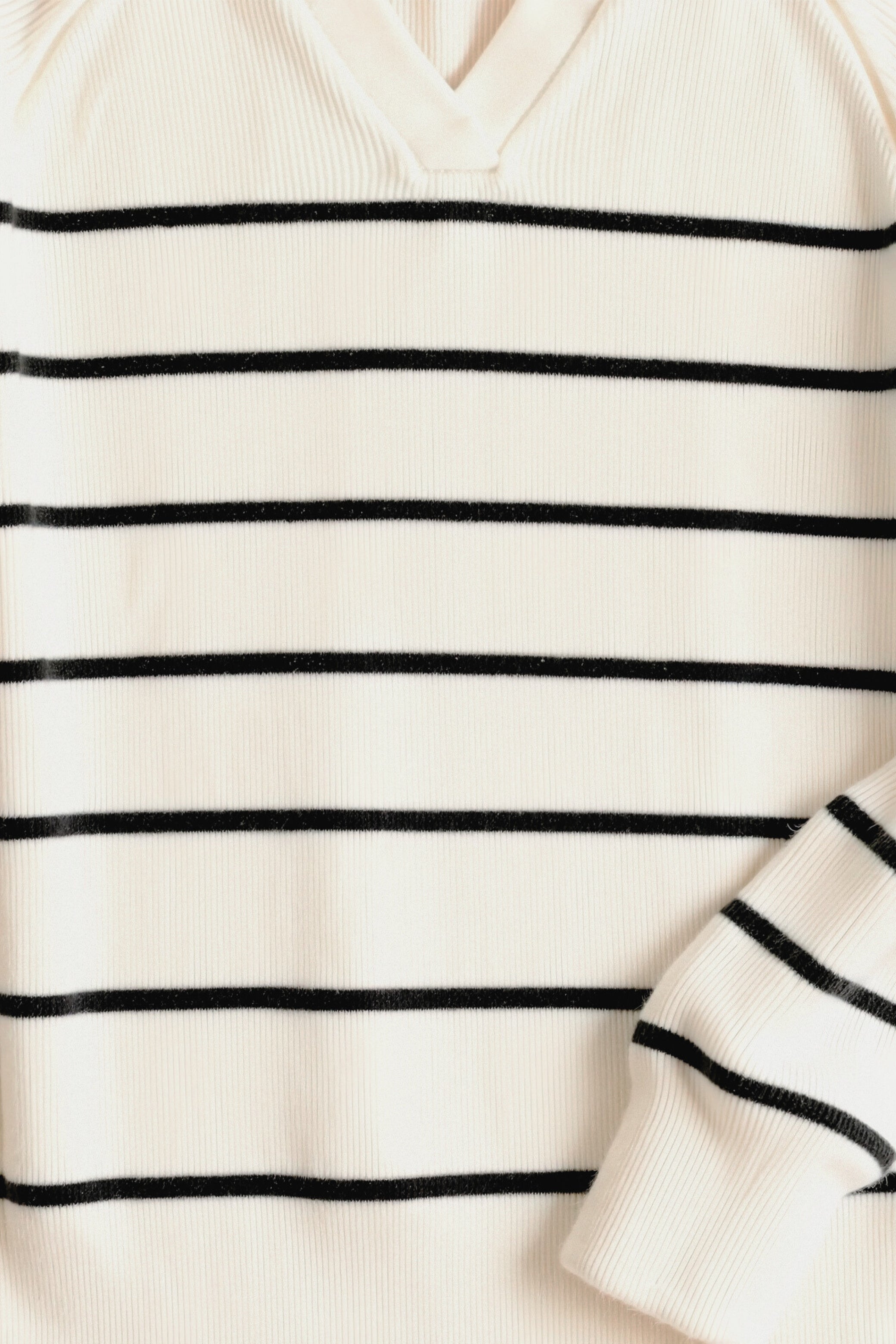 Classic Striped Raglan Sleeve Sweater