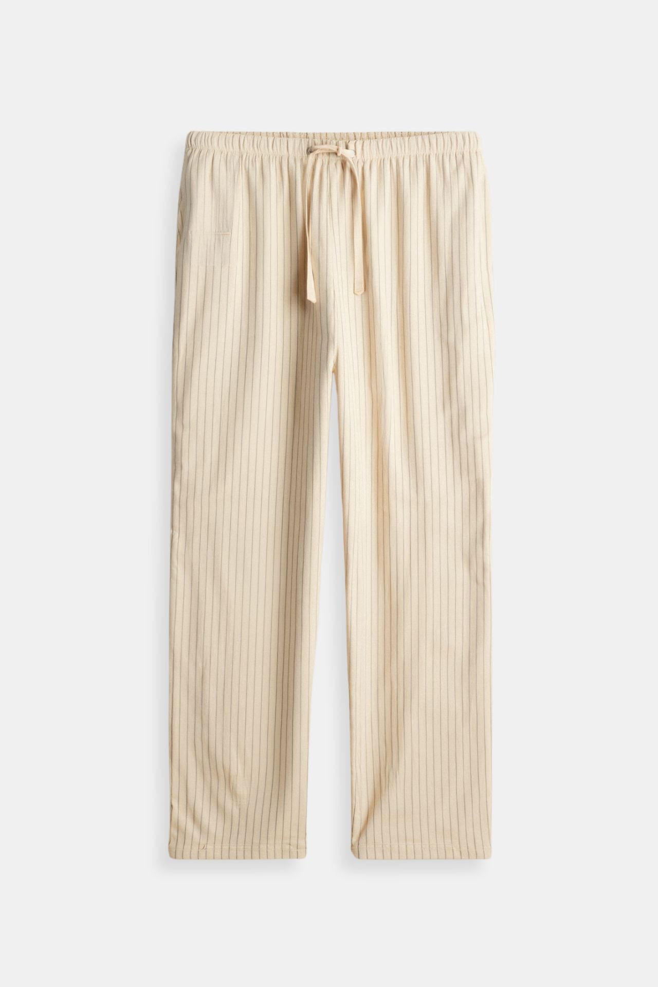 Breathable Solid Drawstring Linen Pants