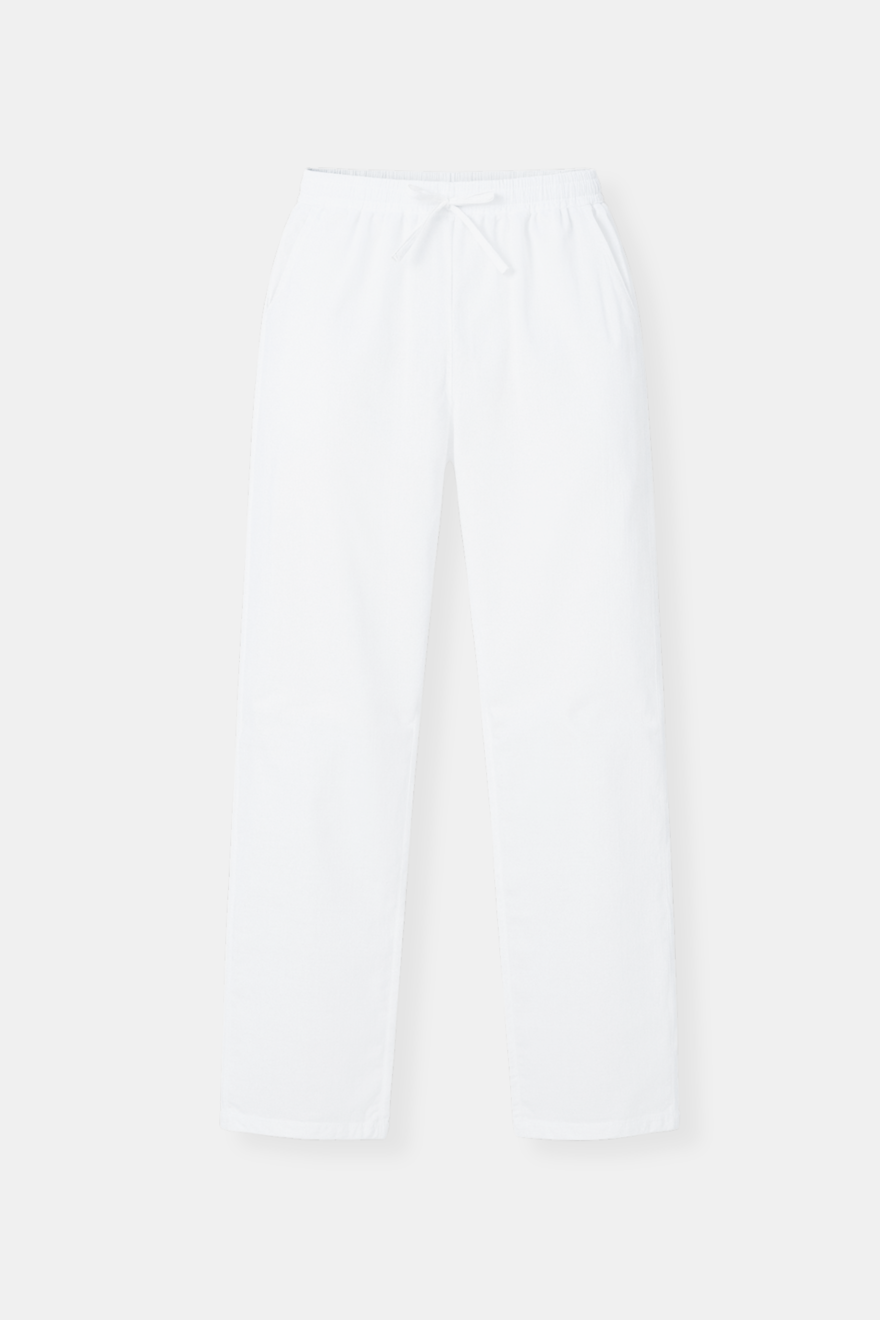 Cotton & Linen Blend Drawstring Pants