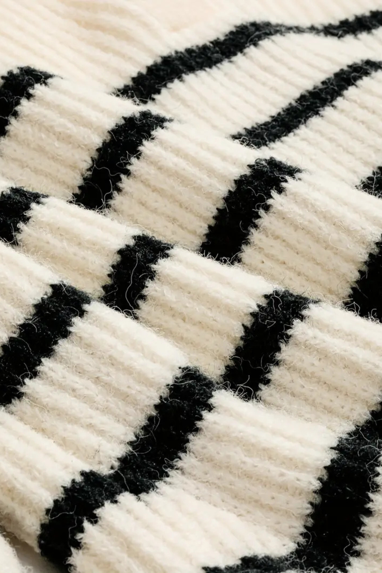 Classic Striped Raglan Sleeve Sweater