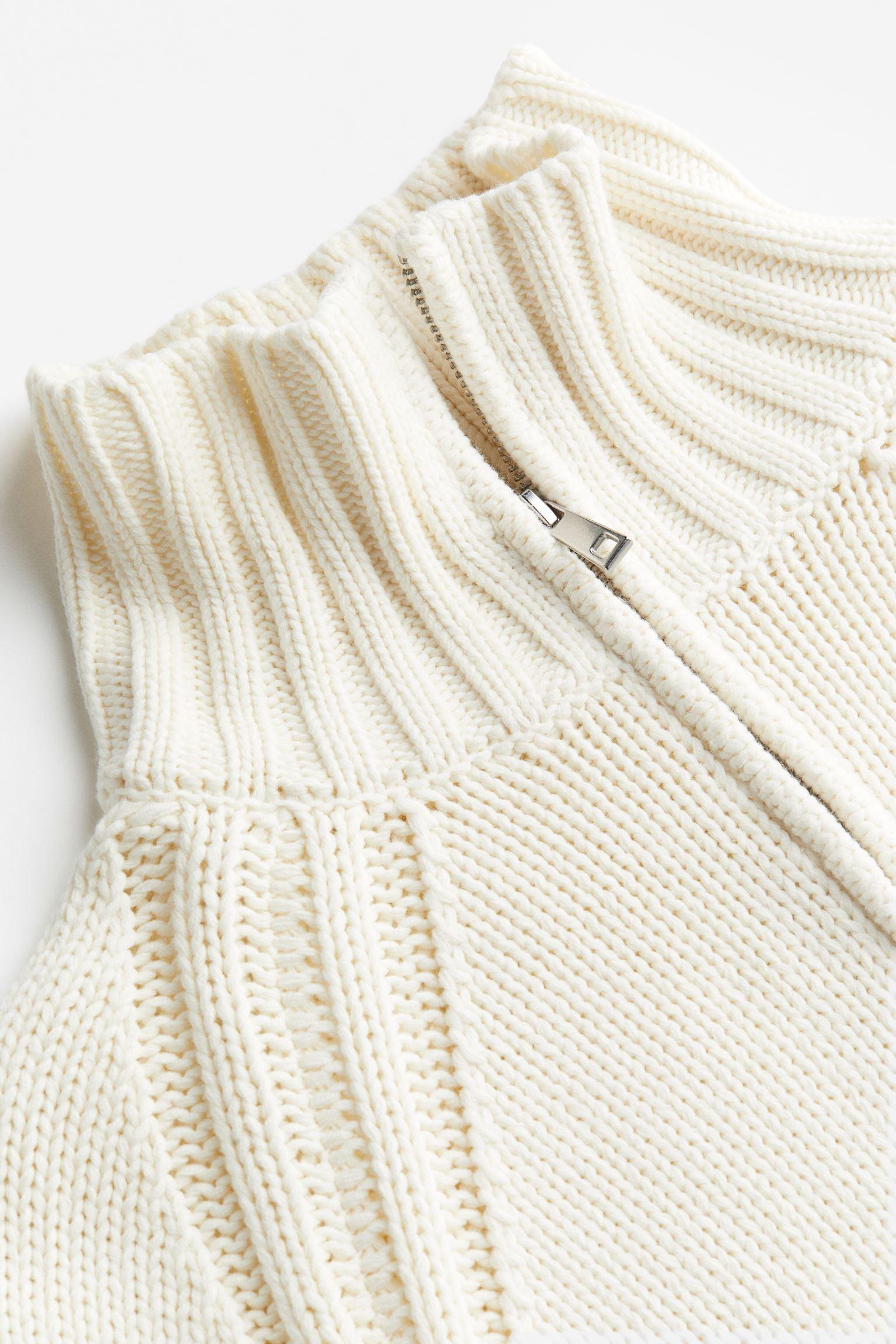 Half-Zip Neck Oversized Sweater