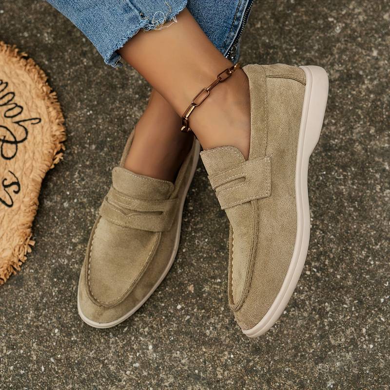 Women's Solid Color Flat Elegant Loafers