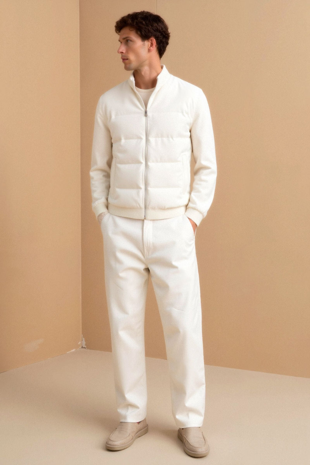 Premium Layered Straight Collar Jacket