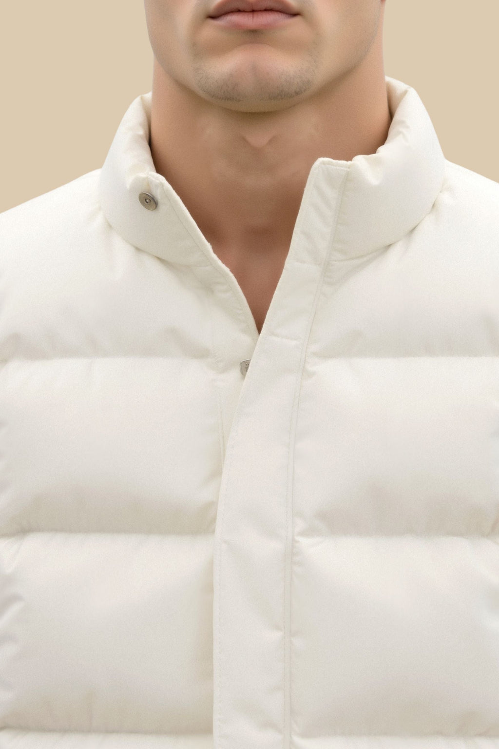 Quiet Luxury Solid High Neck Sleeveless Gilet Vest