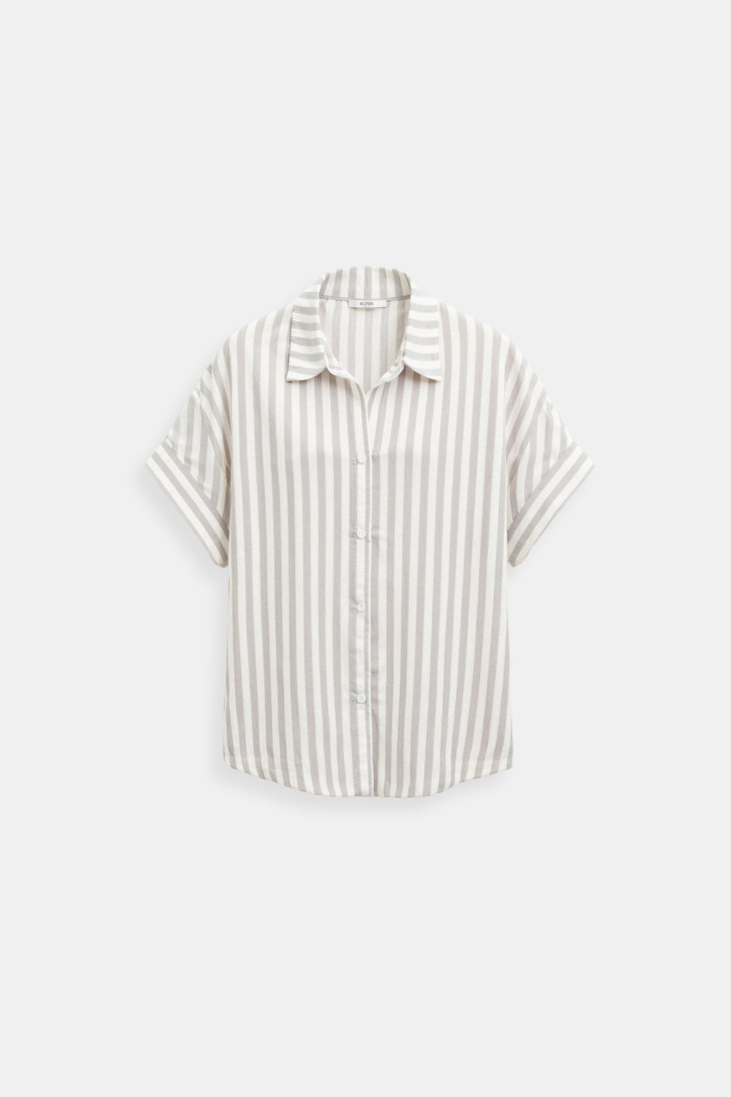 Casual Summer Elegant  Striped Button Front Shirt