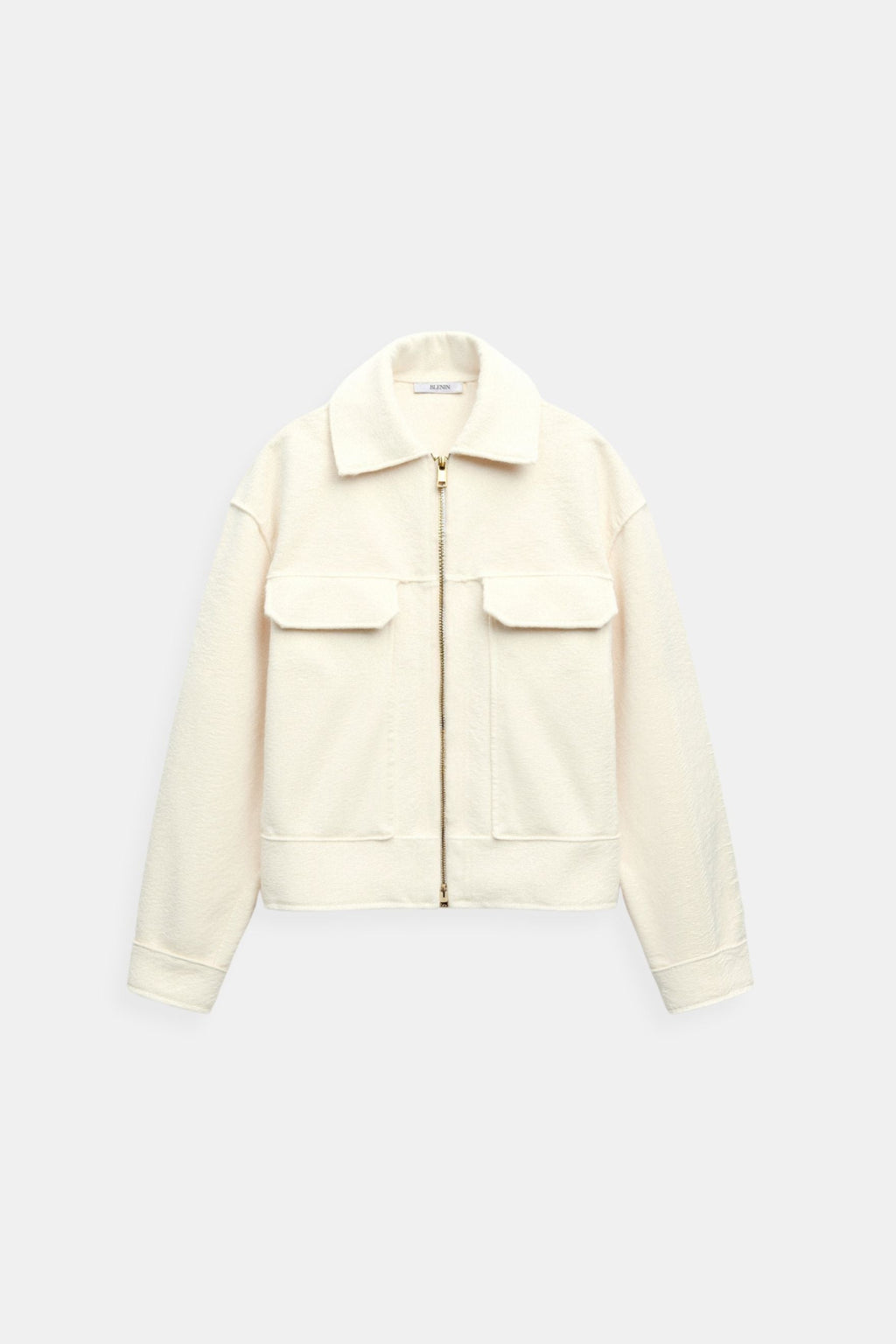 Buckle Pockets Polo Elegant Jacket