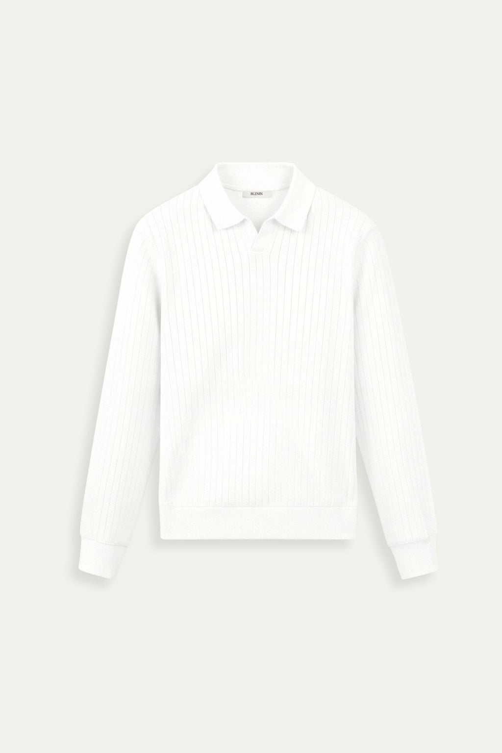 Striped Long Sleeve Polo T-Shirt