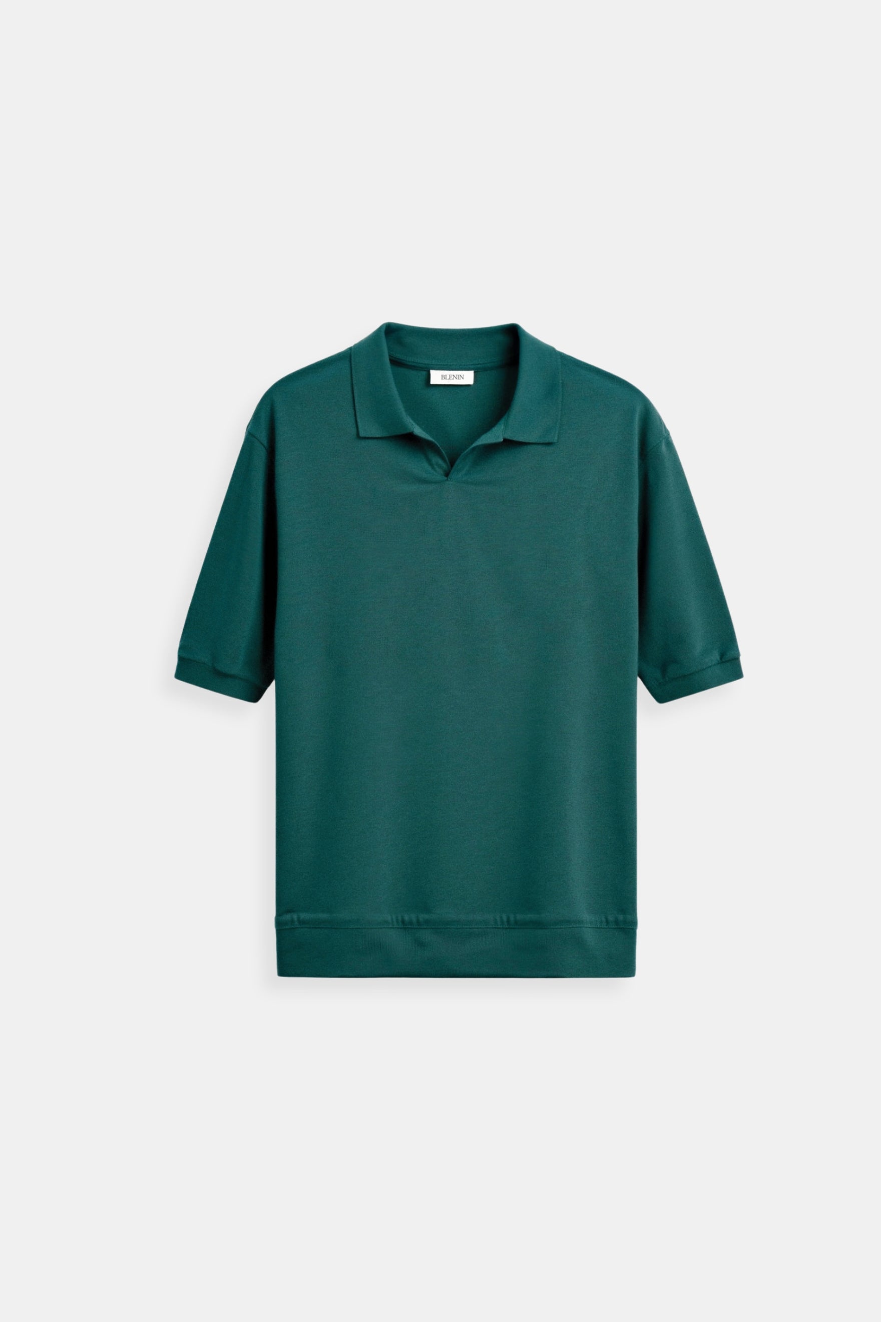 Classic Casual Solid Color Collared Reeve Colar T-Shirt