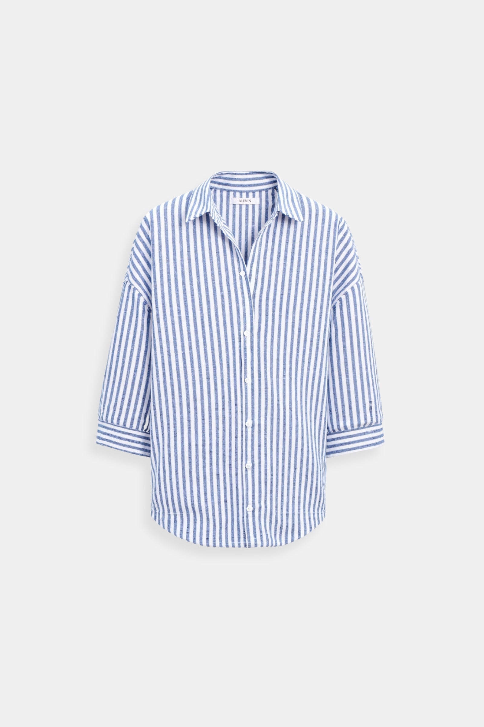 Cotton Striped Button Front Shirt