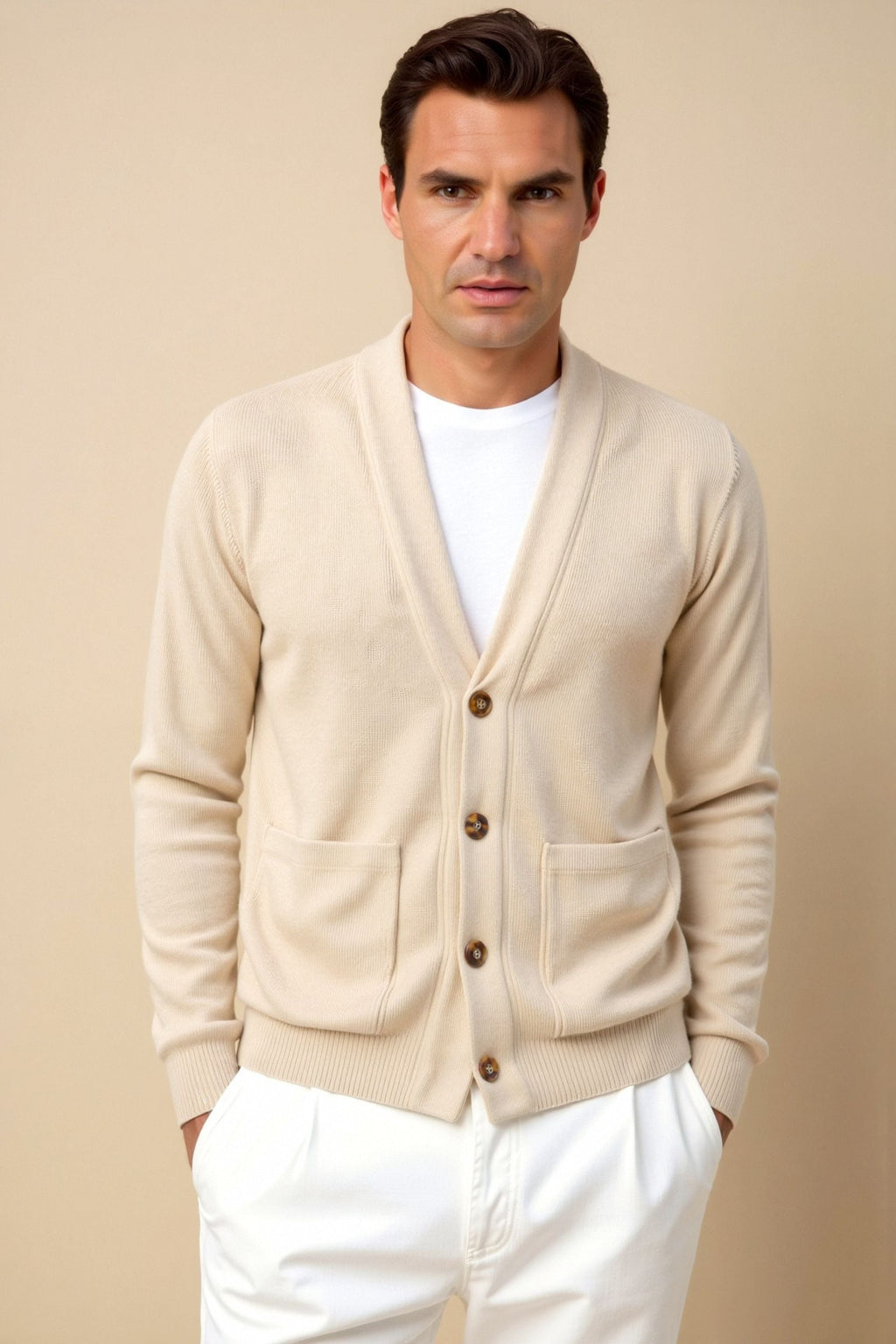 Smart Luxury Elegant Cardigan Pullover Cardigan V-Neck