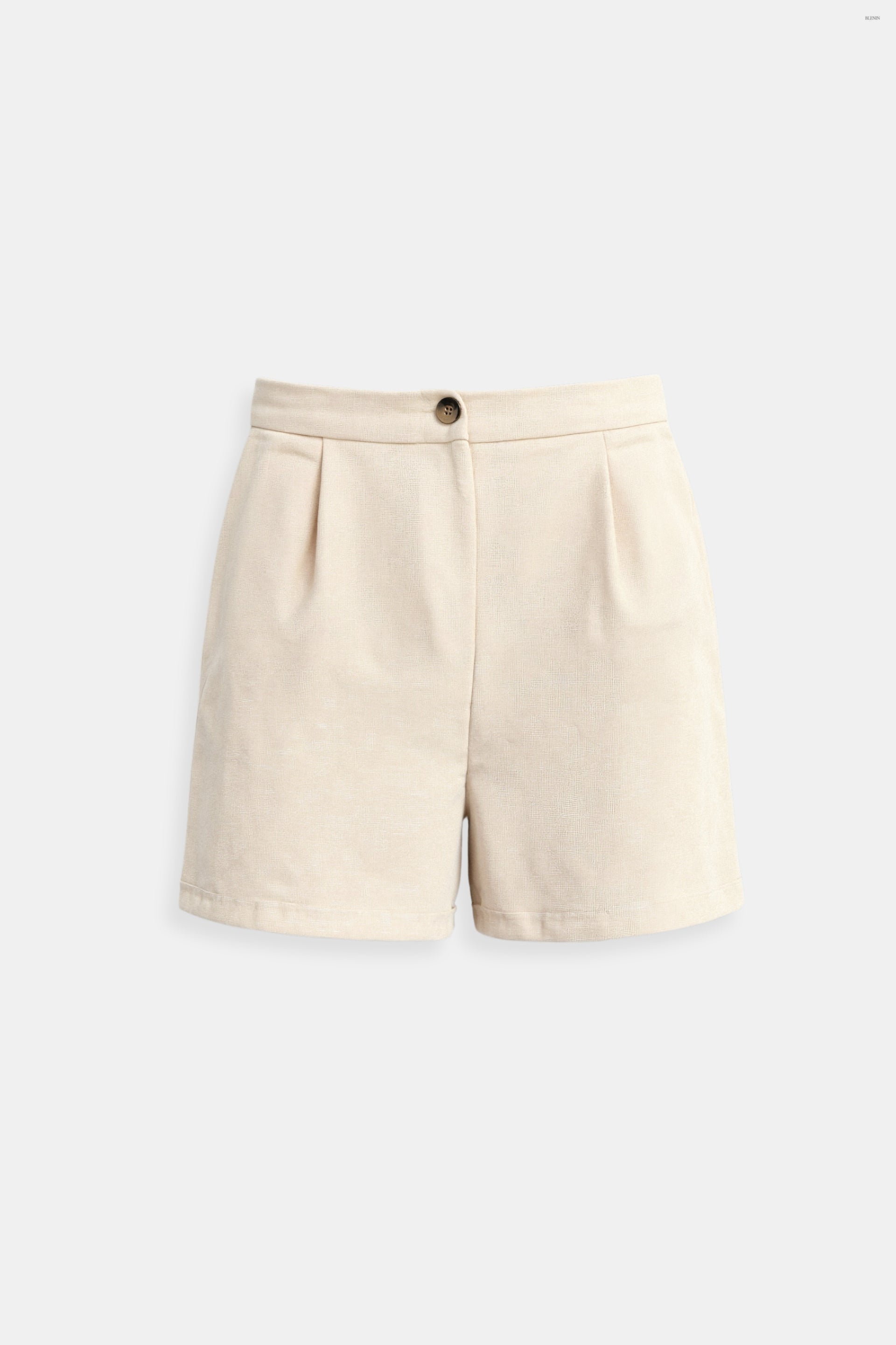Elegant Button Front Pocket Design Shorts