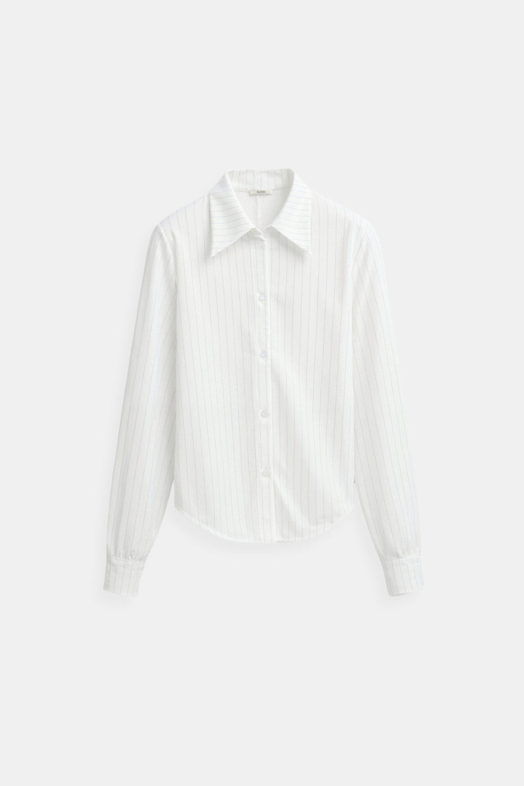 Elegant Striped Print Button Business Front Shirt