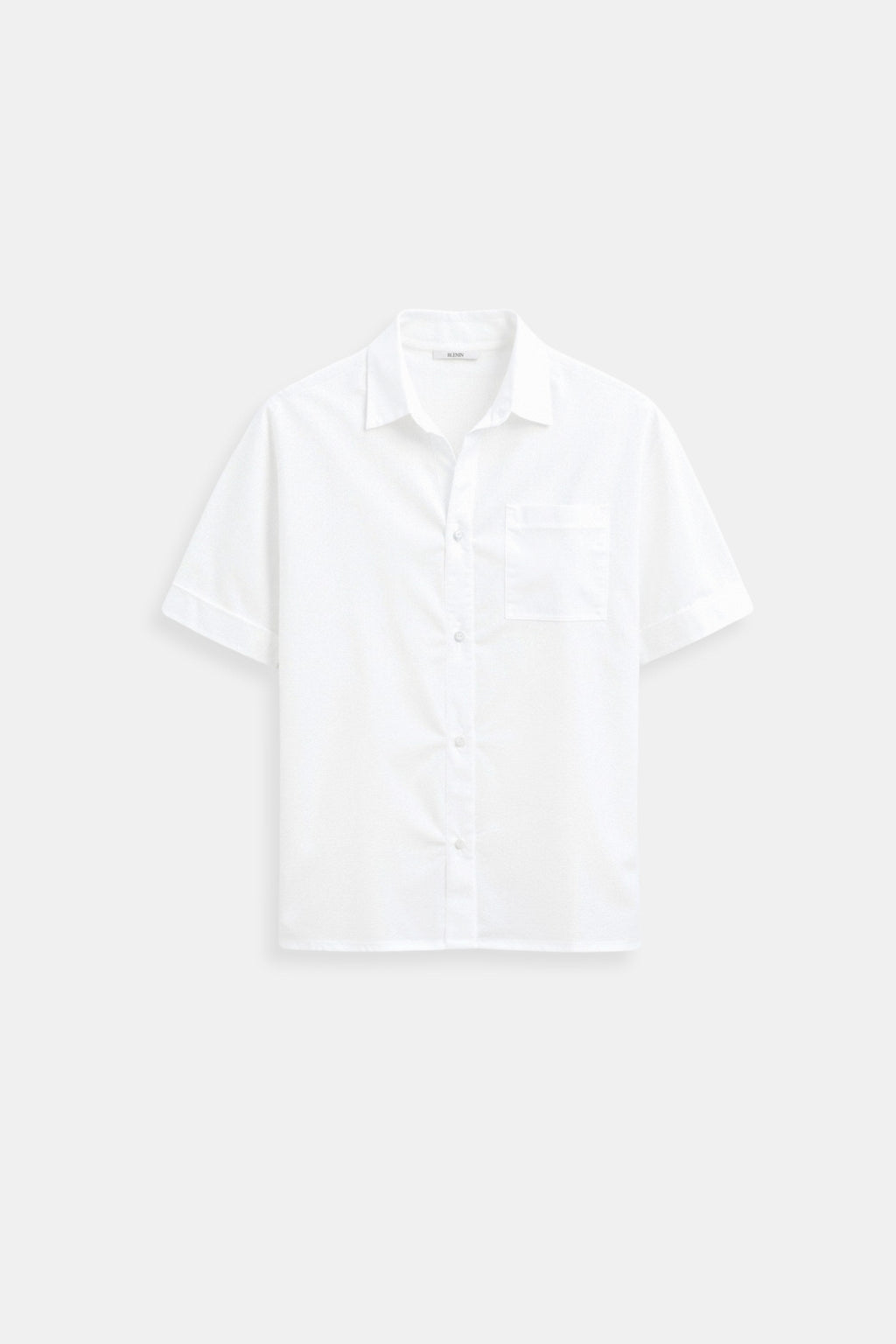 Short Sleeve Solid Button Front Shirt
