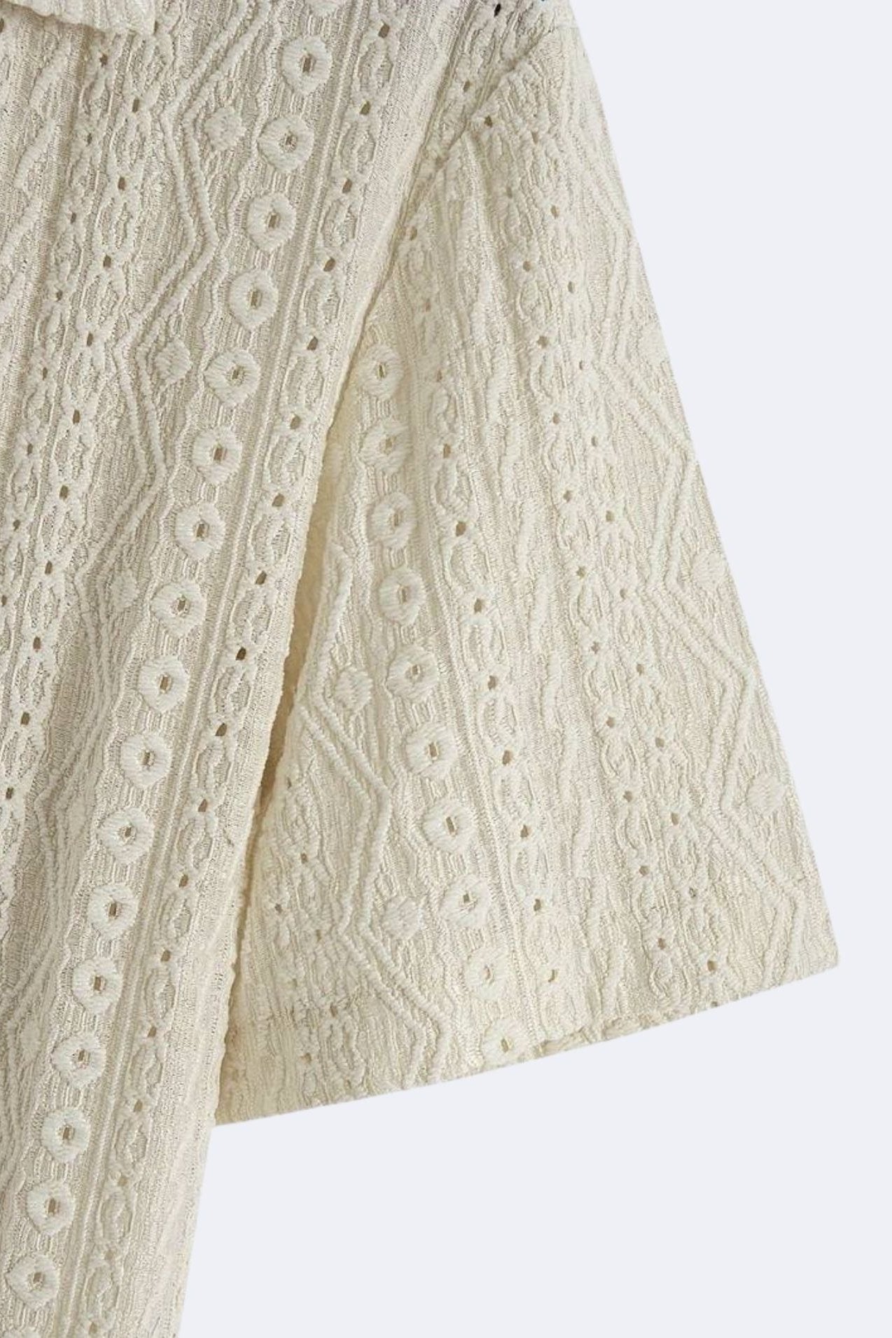 Patterned Classic Knitted Elegant Summer Polo Shirt