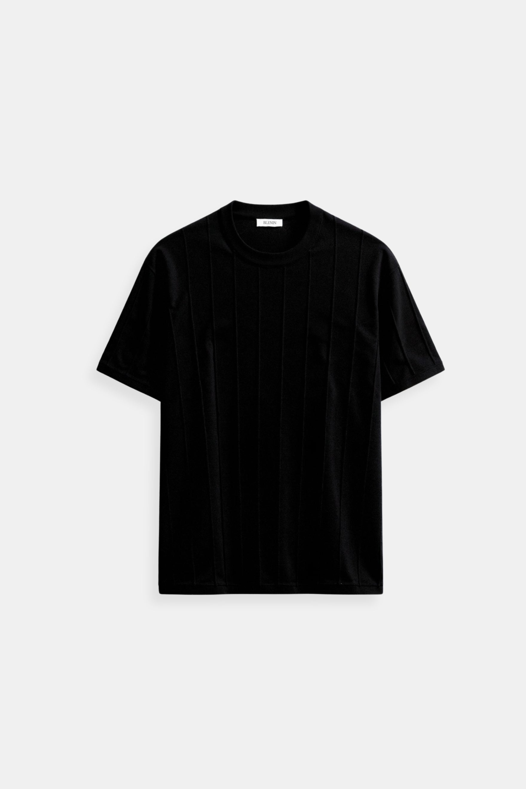 Classic Heavy O-Neck Striped T-Shirt