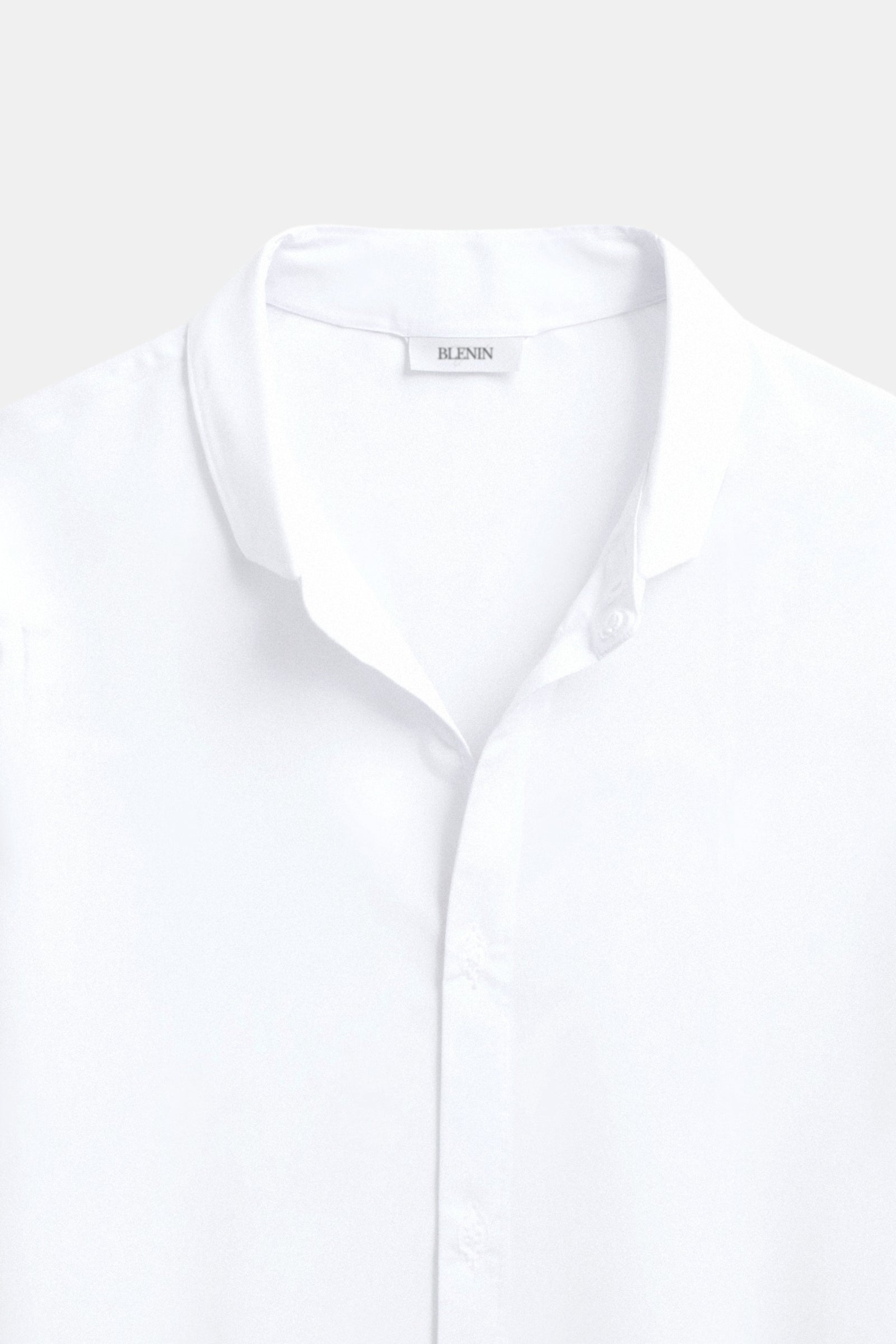 Cotton Linen Solid Color Long Sleeve Button Down Top Shirt Stand Collar