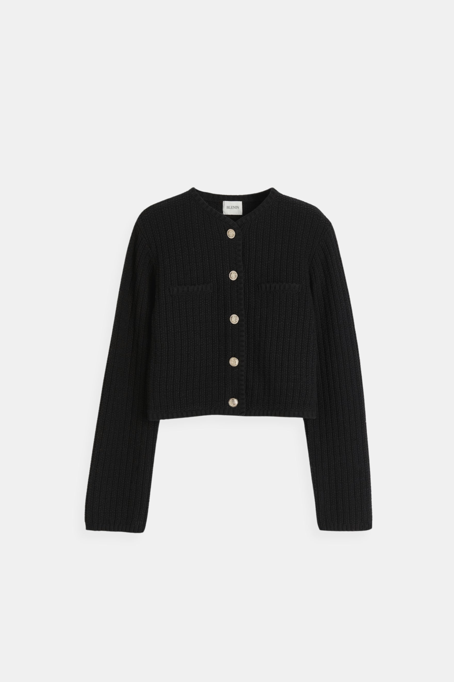 Knitted Woolen Button Sweater