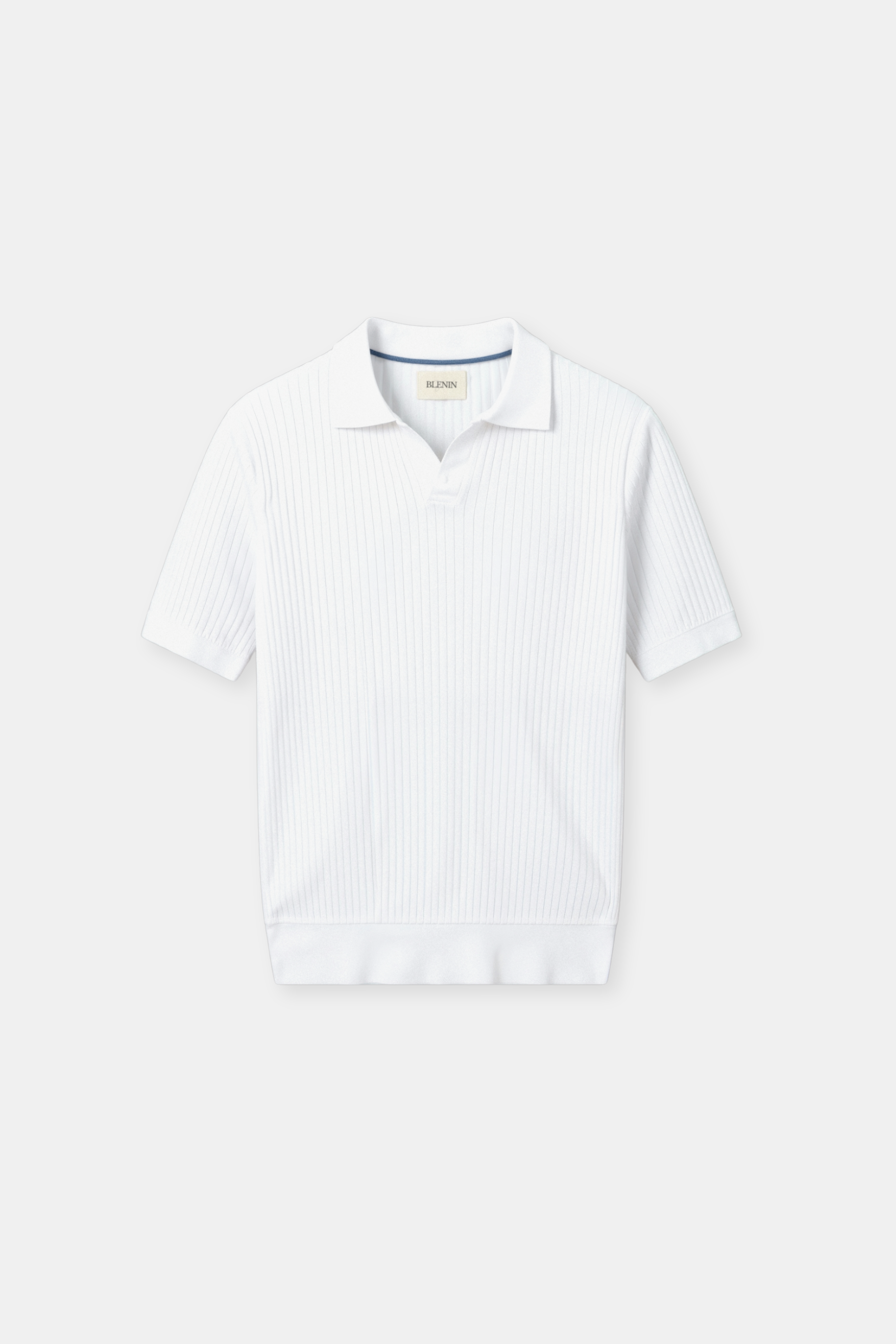 Stripe Pattern Breathable Polo T-Shirt