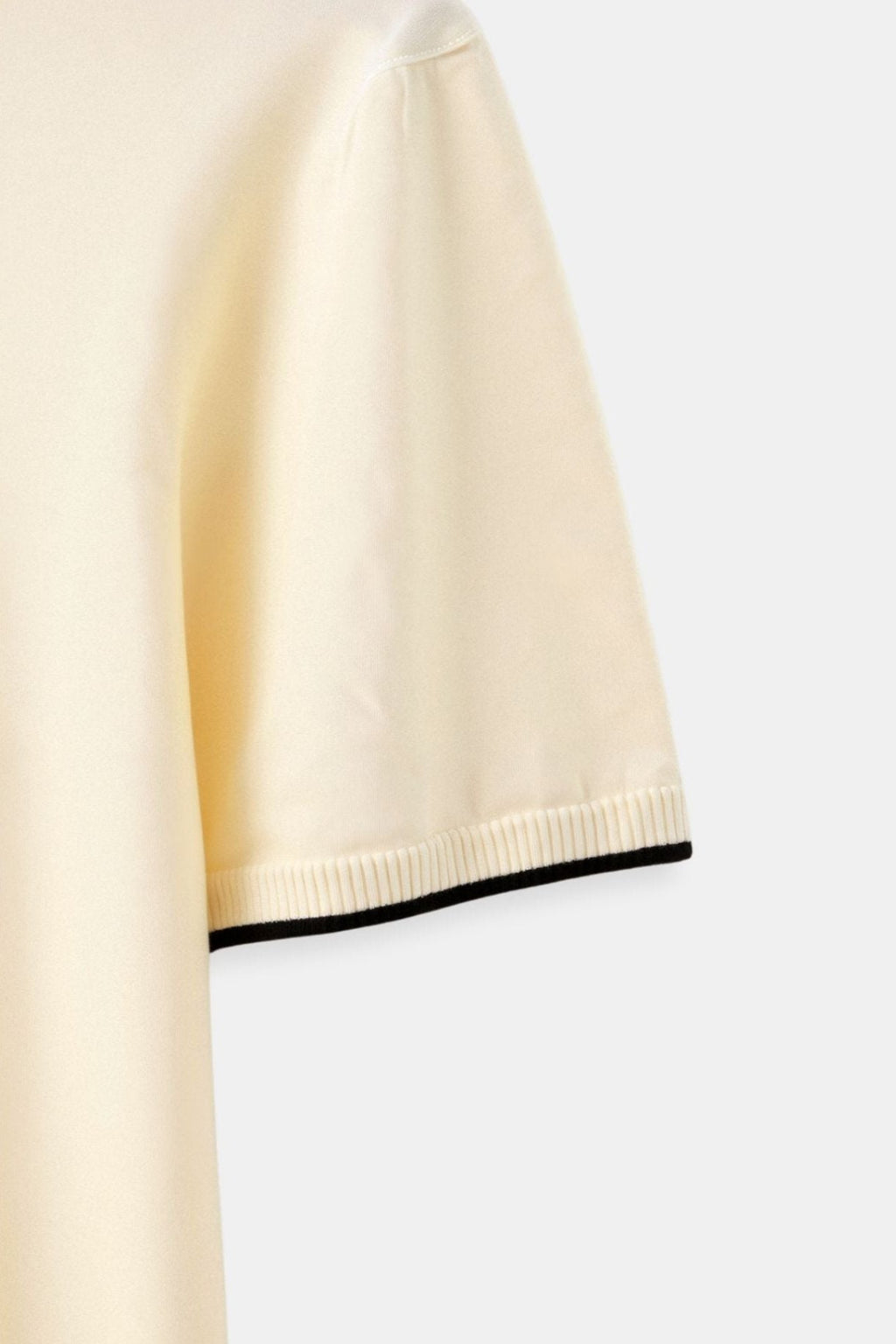 Contrast Slim Fitted Elegant Summer Sleeveless Polo T-Shirt