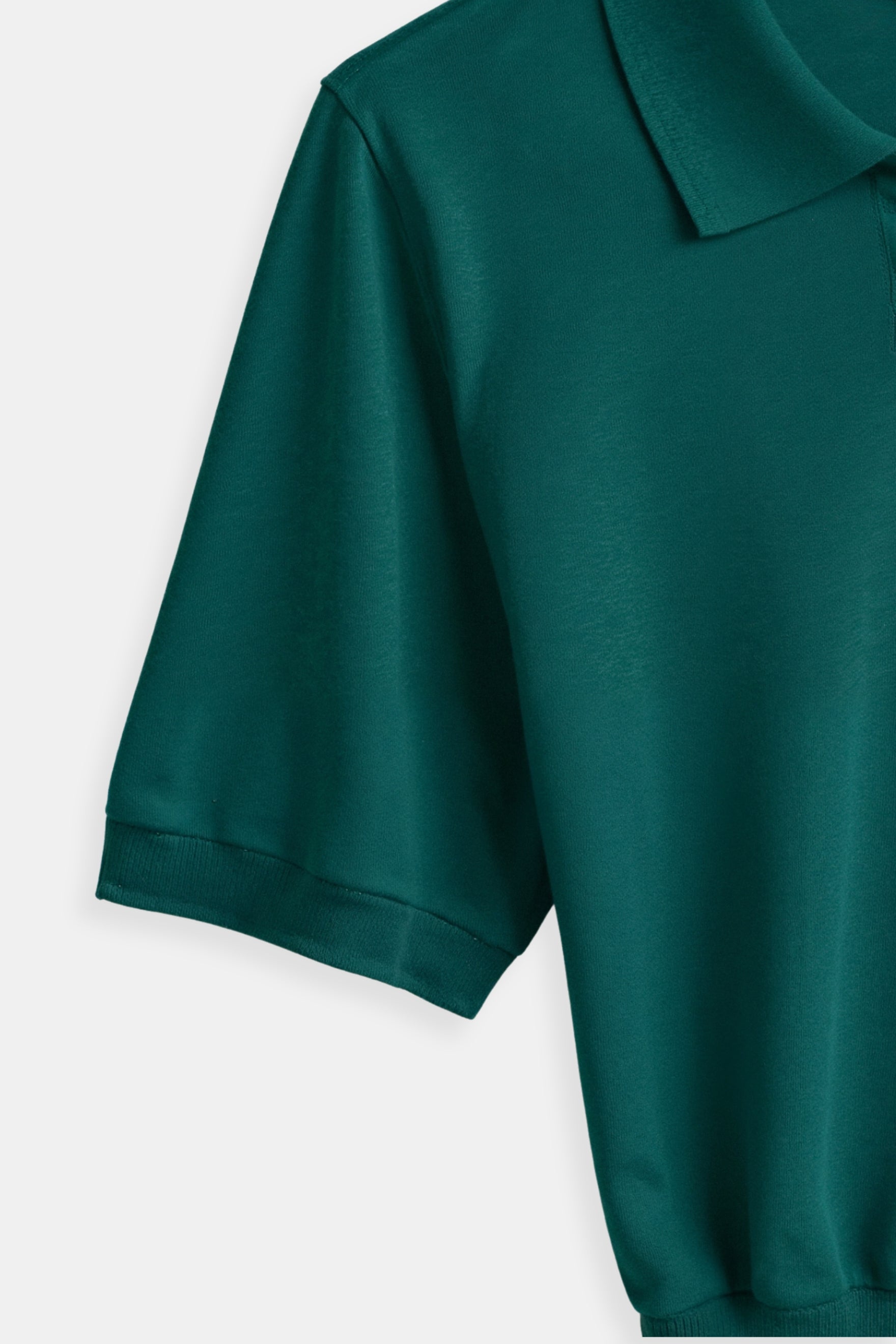 Classic Casual Solid Color Collared Reeve Colar T-Shirt