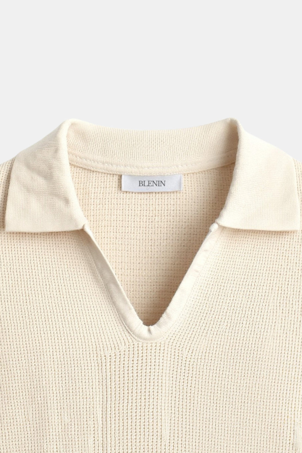 Casual Short Sleeve Knitted High Stretch Polo T-Shirt