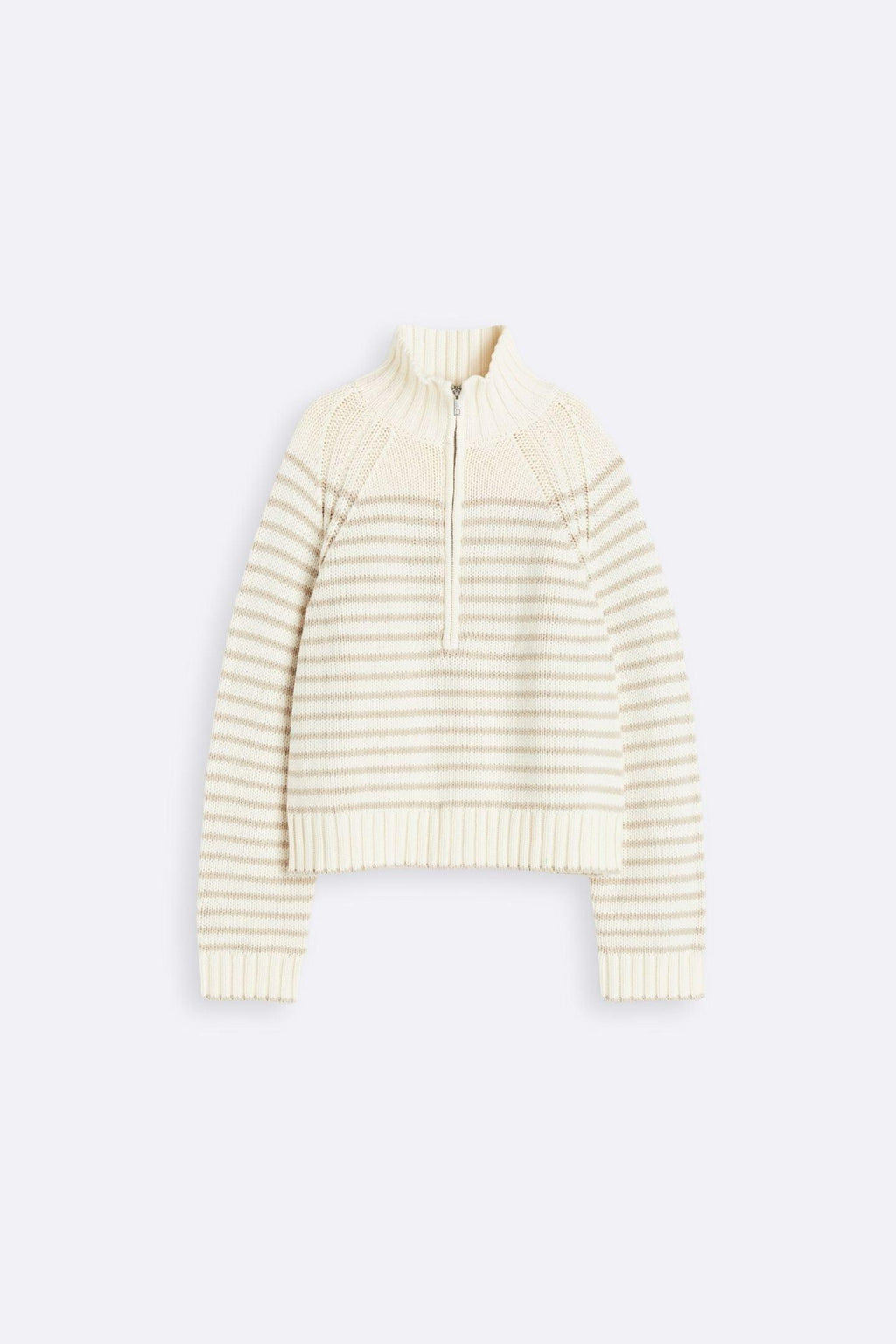 Half-Zip Neck Oversized Sweater
