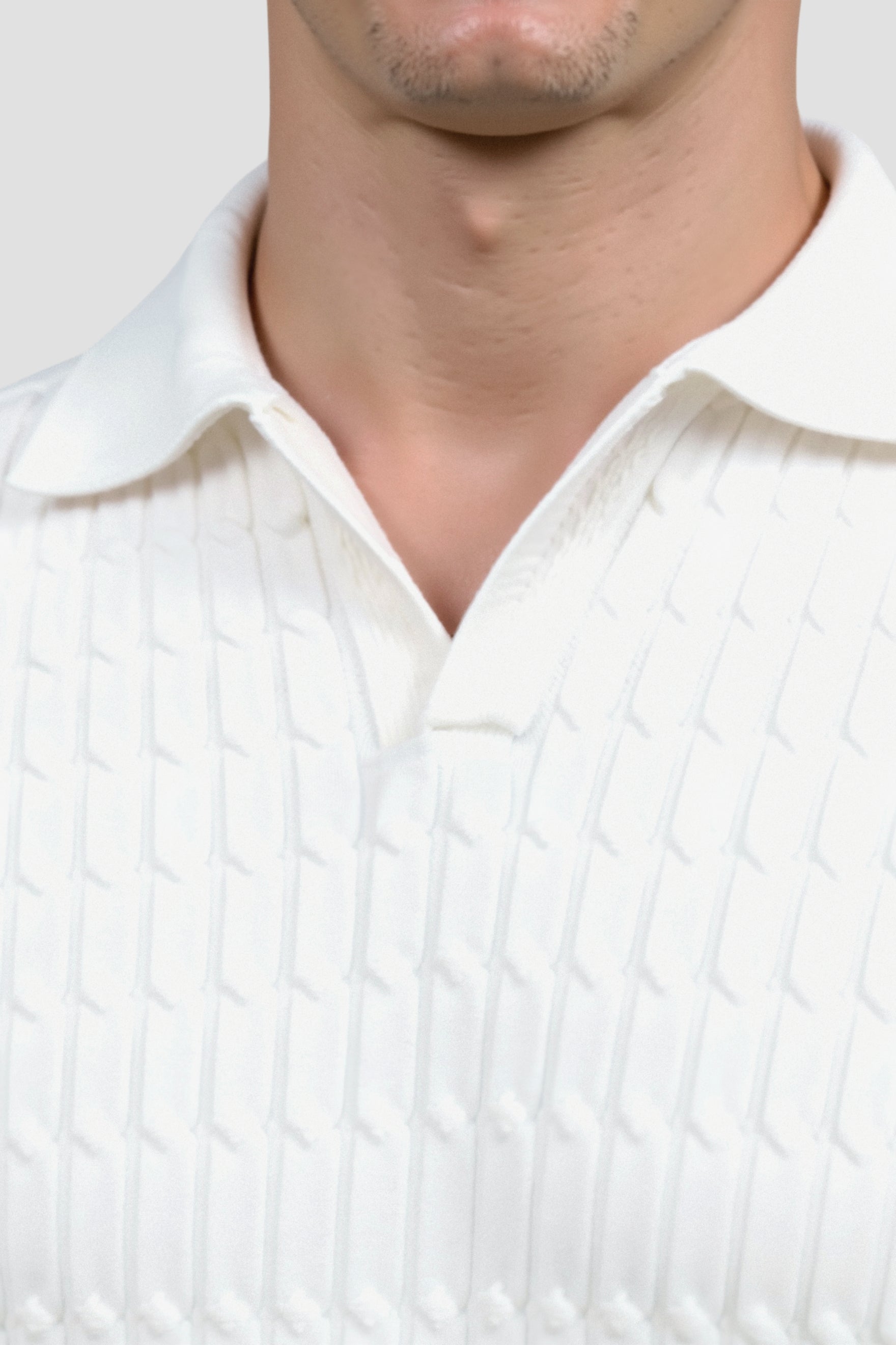 Lapel Knitted Polo T-Shirt