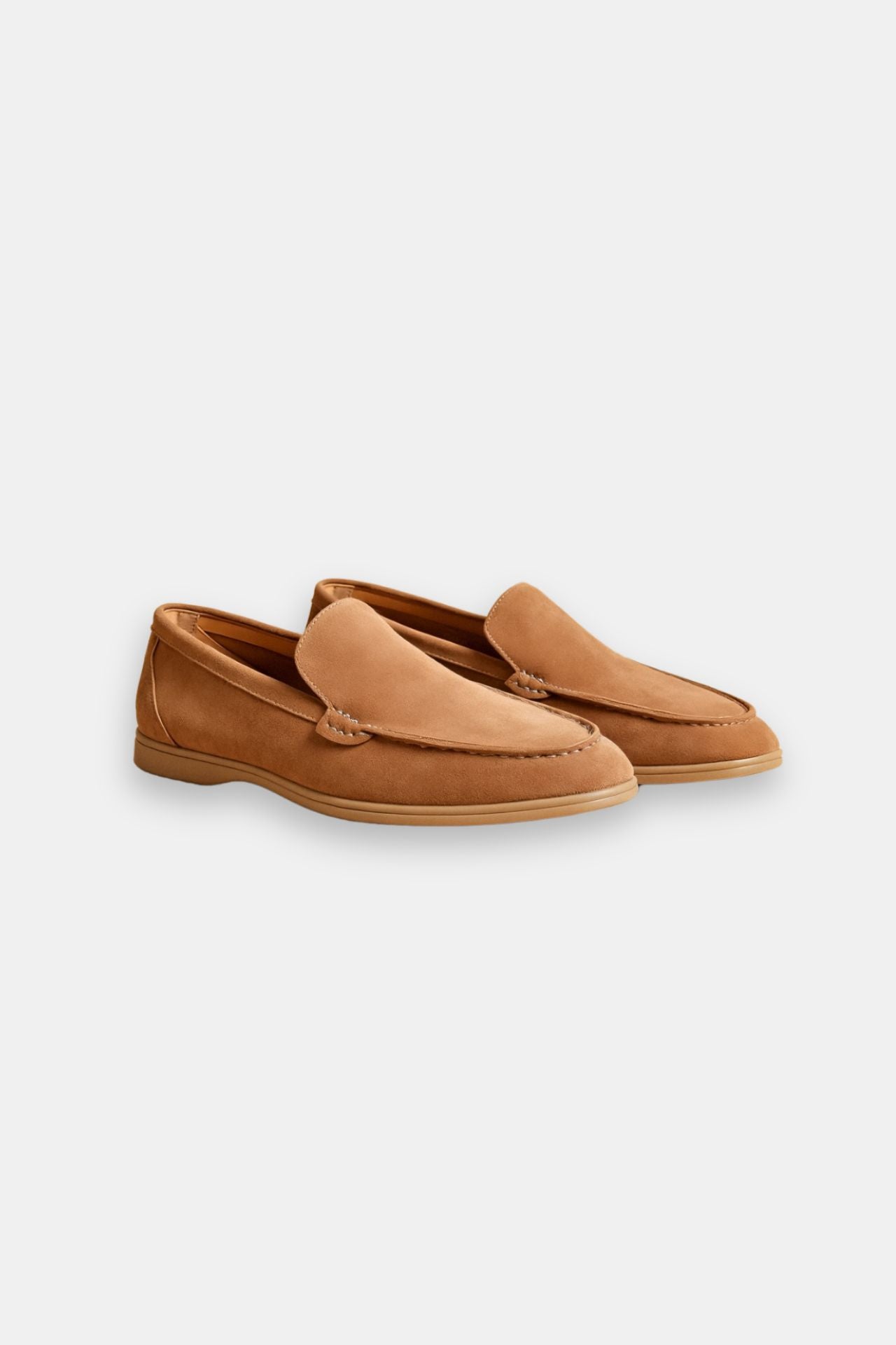 Classic Men's Clean Suede Loafers
