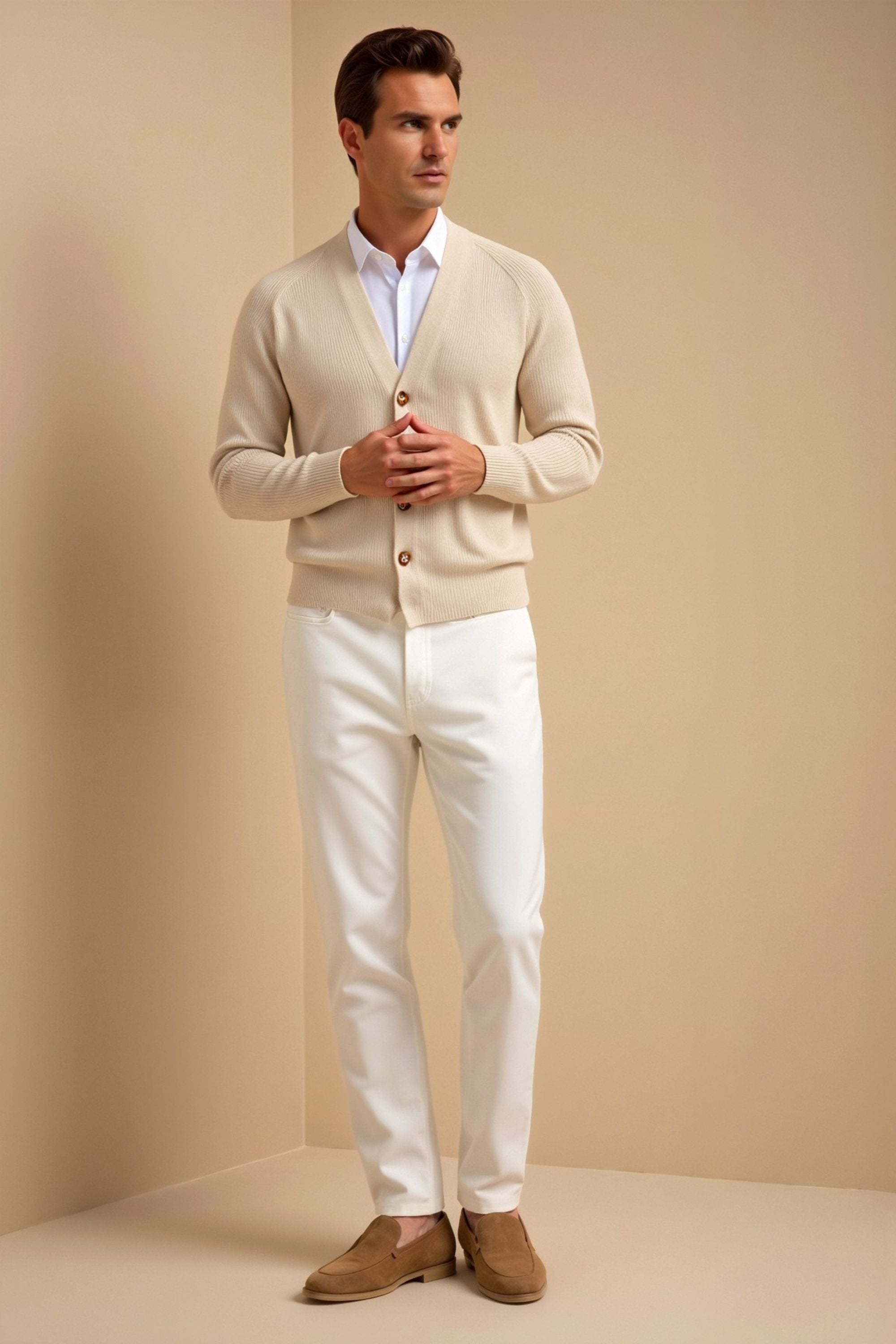 Smart Luxury Elegant Cardigan Pullover Cardigan V-Neck