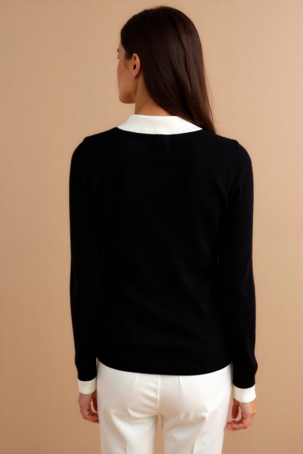 Women's Fashionable Lapel Fresh And Elegant Knitted Polo T-Shirt