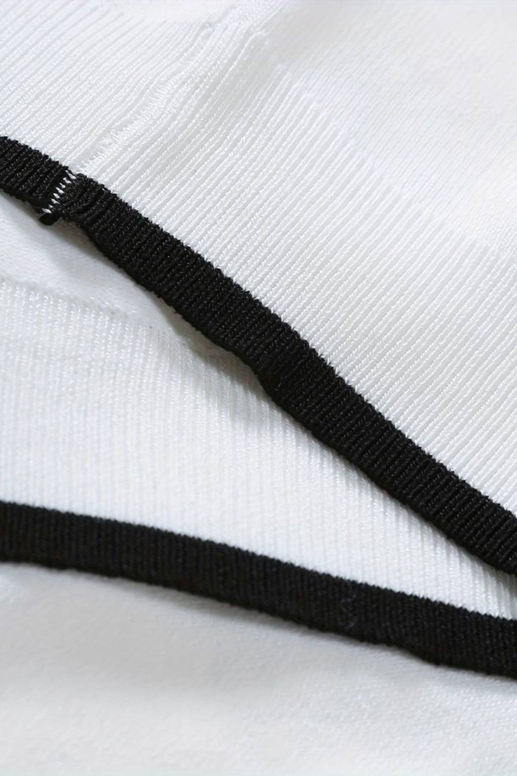 Color Matching Knitted Quarter Zip Golf Polo T-Shirt