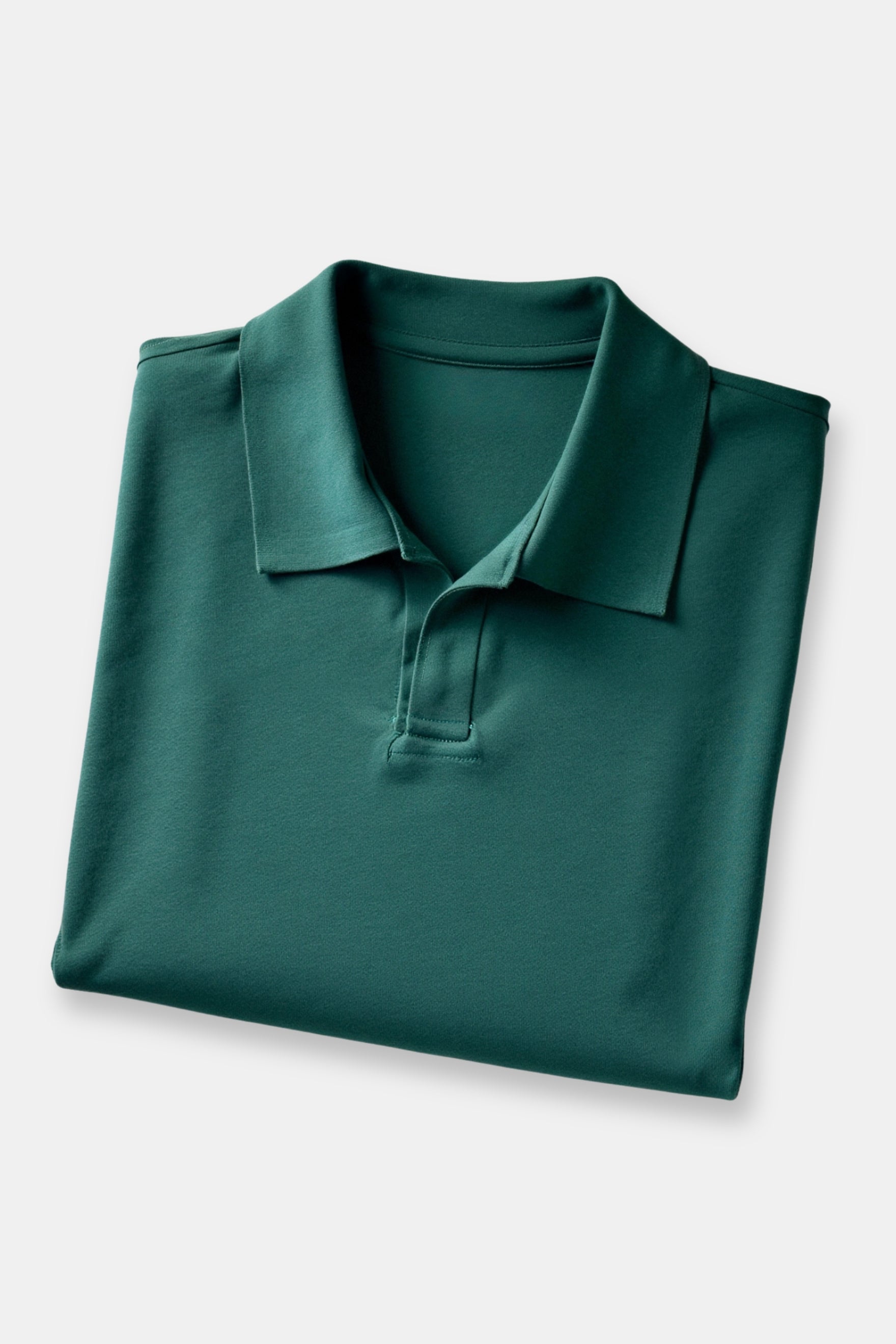 Classic Casual Solid Color Collared Reeve Colar T-Shirt