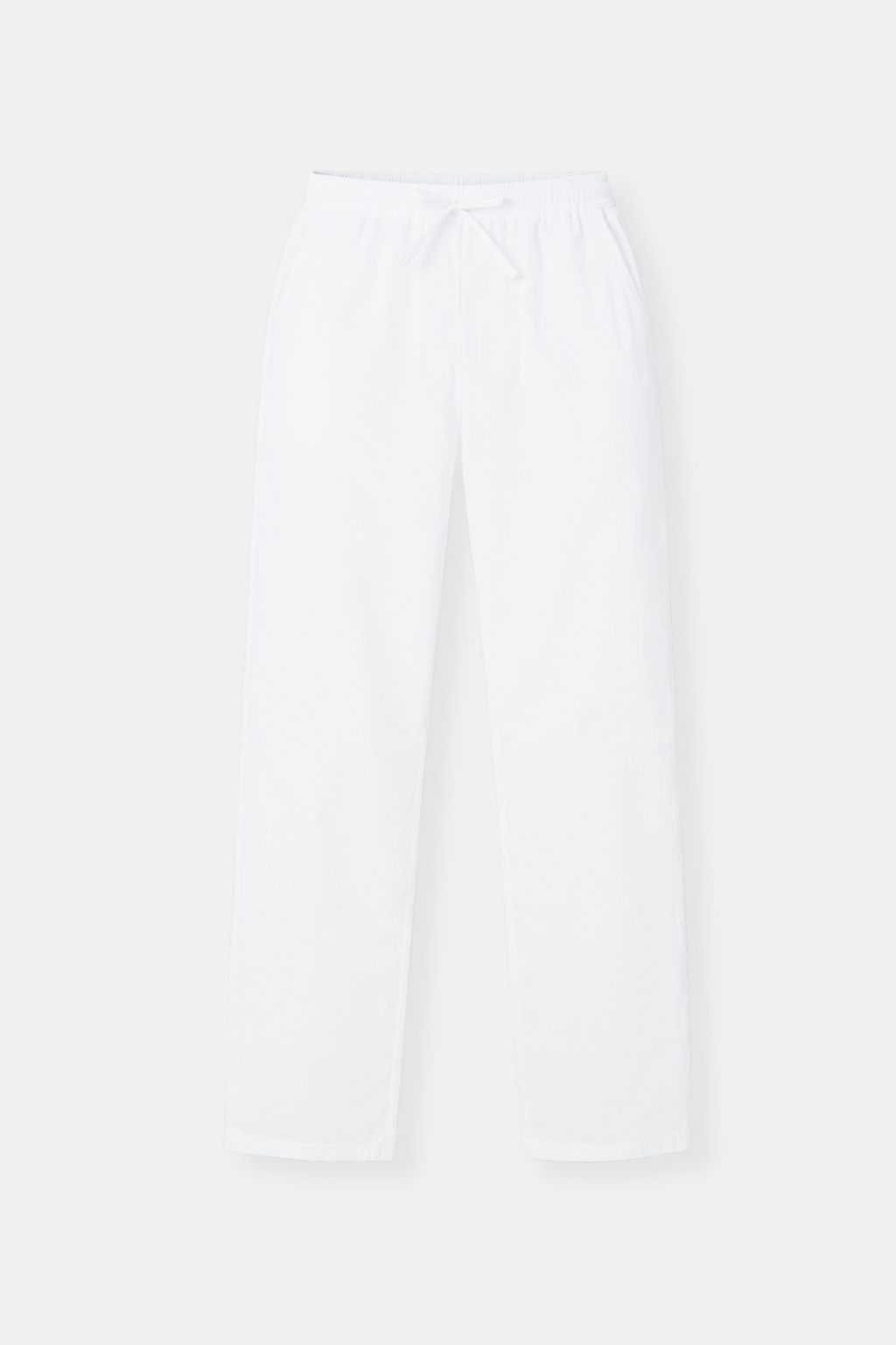 Cotton & Linen Blend Drawstring Pants