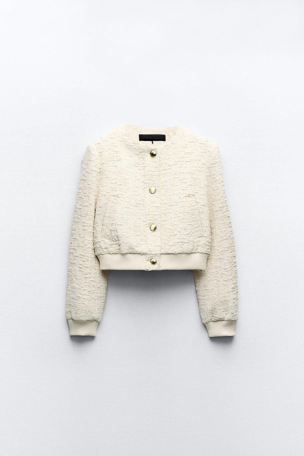 Structured Polo Bomber Sweater