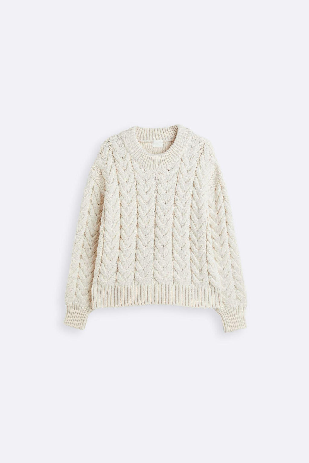 Soft Wool Cable Knit Sweater