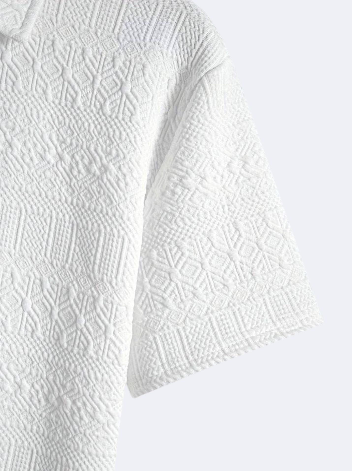 Men's Geometric Graphic Print Golf Polo T-Shirt