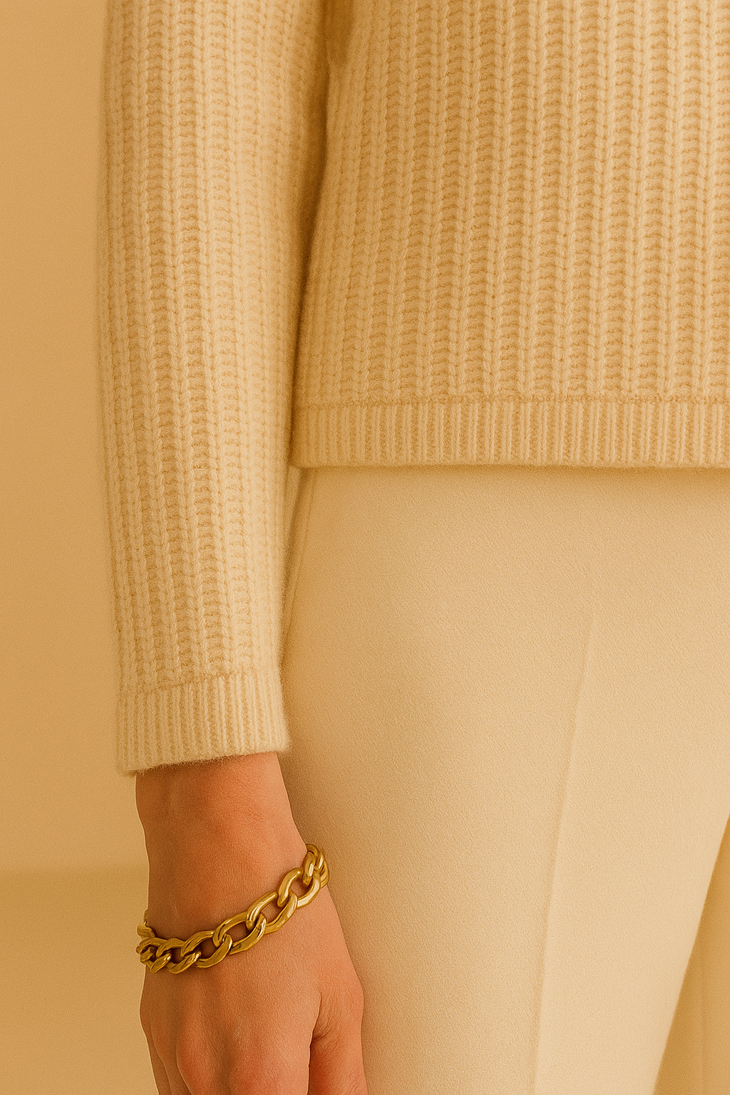 Knitted Woolen Button Sweater