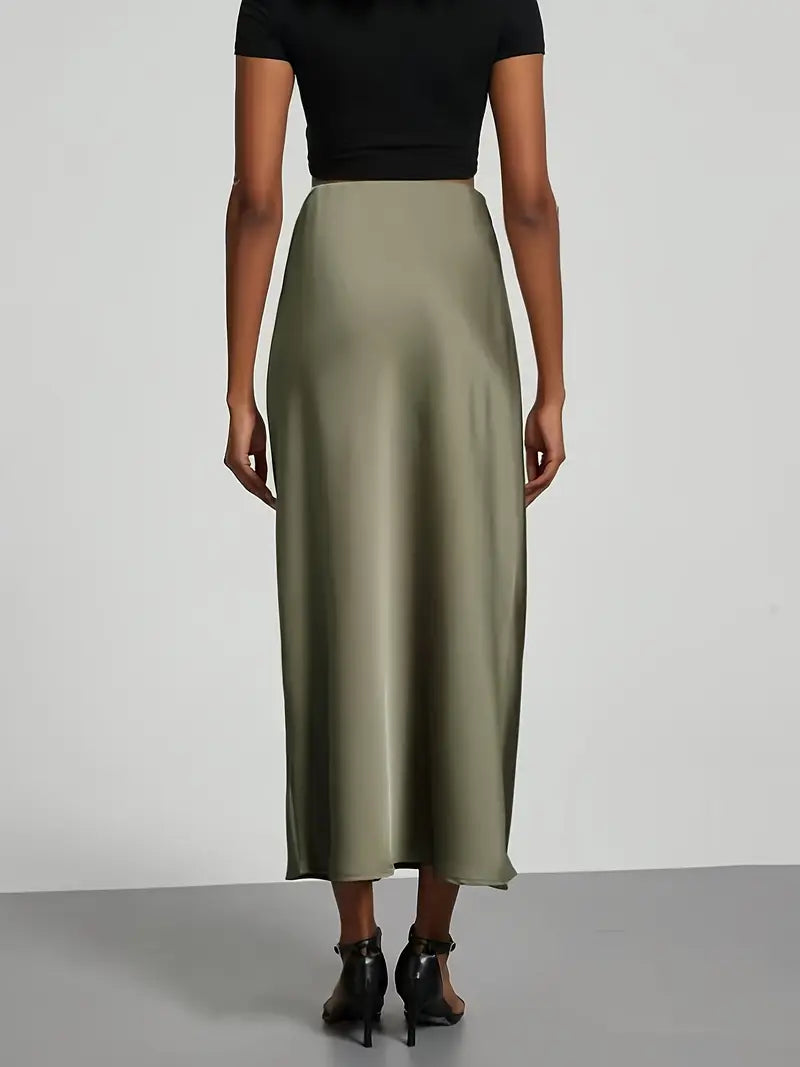 ZT Collection - Satin Midi Skirt