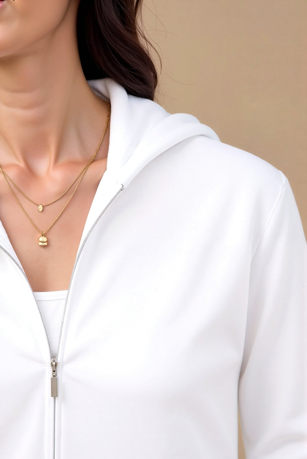 Women Hooded Zip Sweater