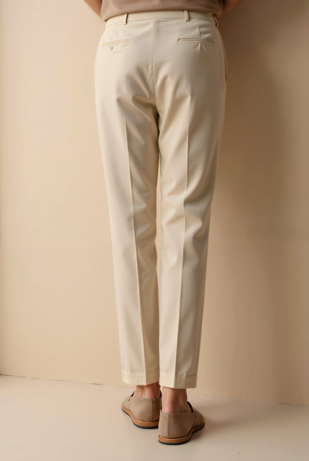 Smart Luxury Regular Fit Chino Ankle Pants