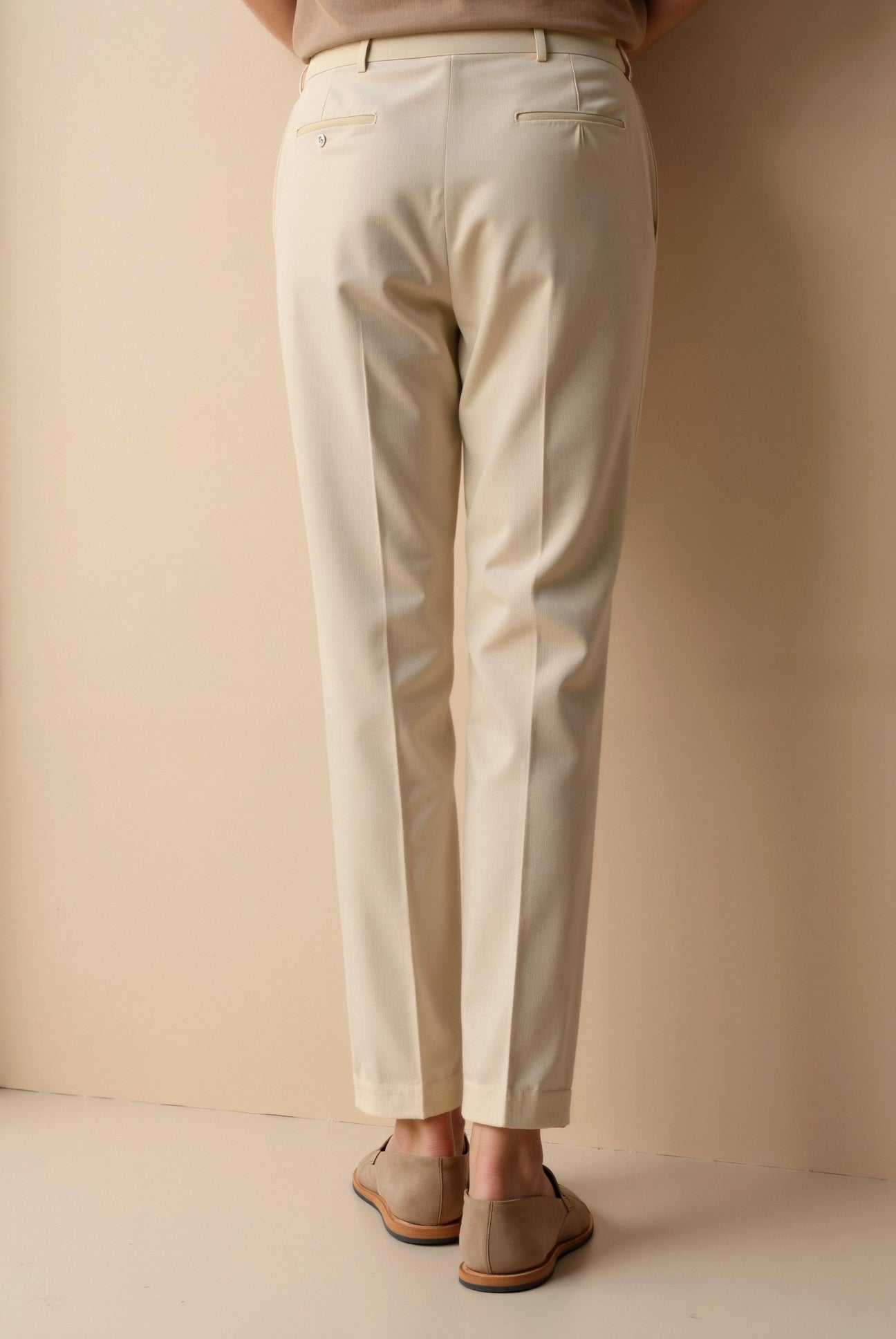 Smart Luxury Regular Fit Chino Ankle Pants