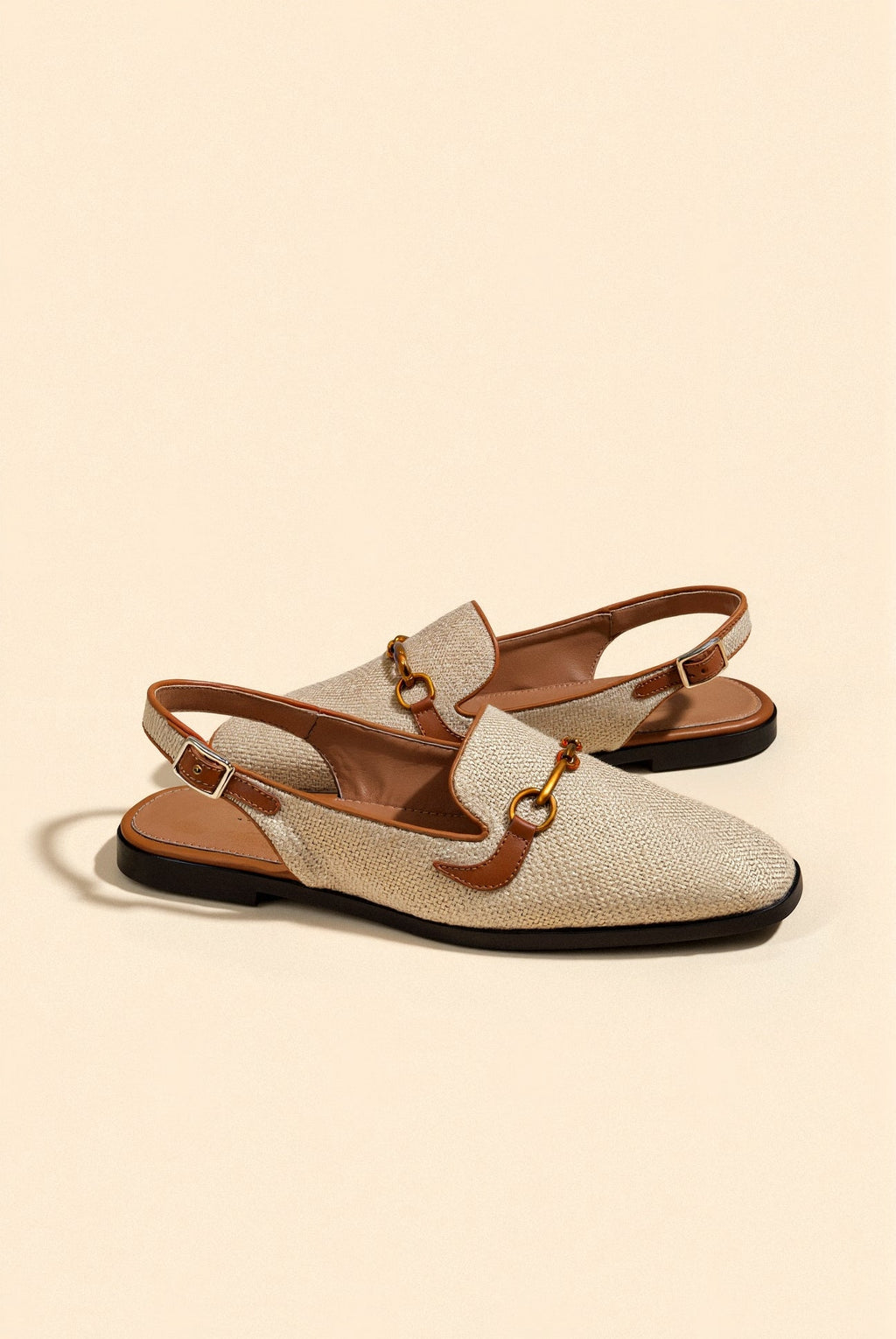 Women's Metallic Buckle Chic Decor Flat Sandals