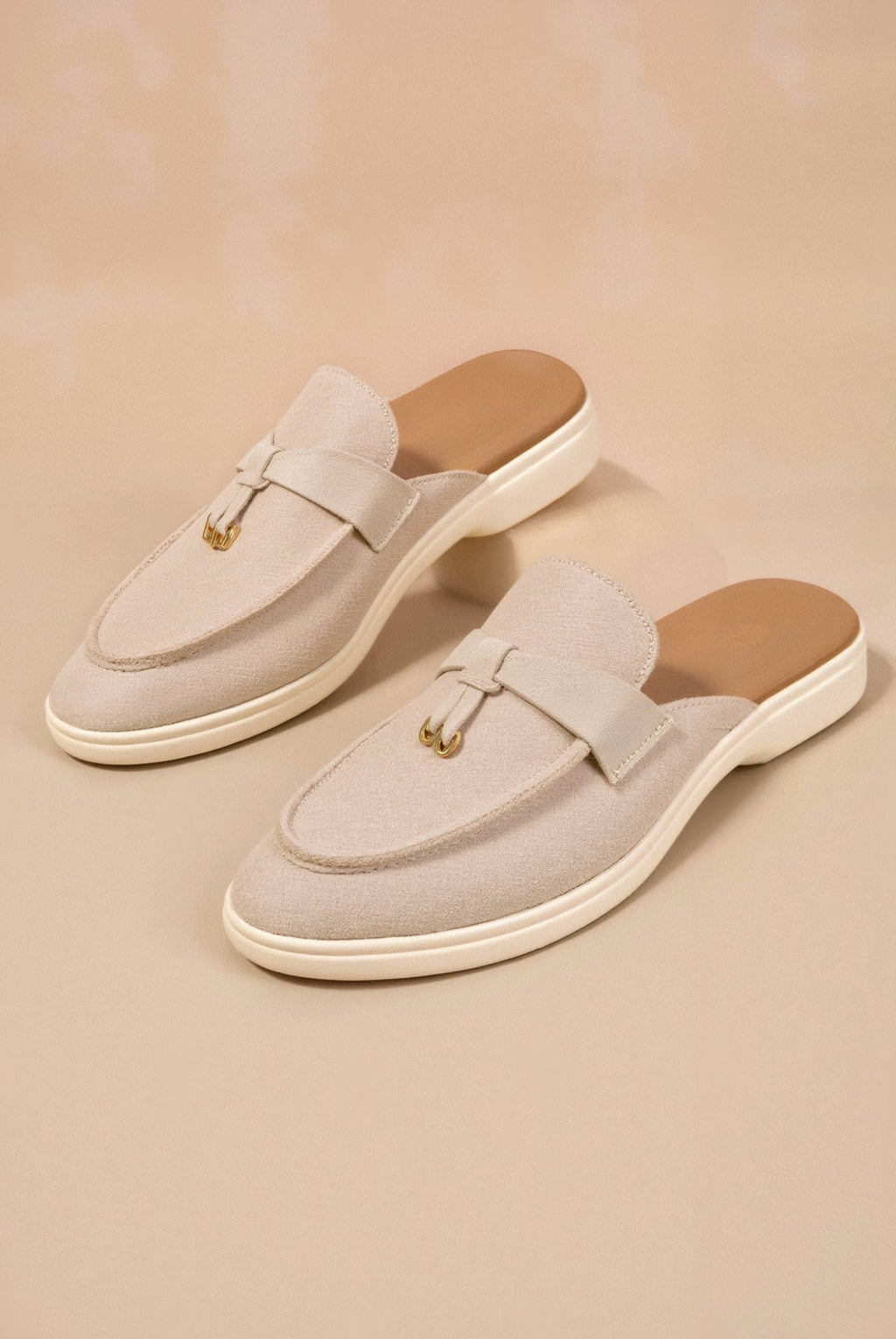 Women's Solid Toe Slip Flat Shoe Sandals