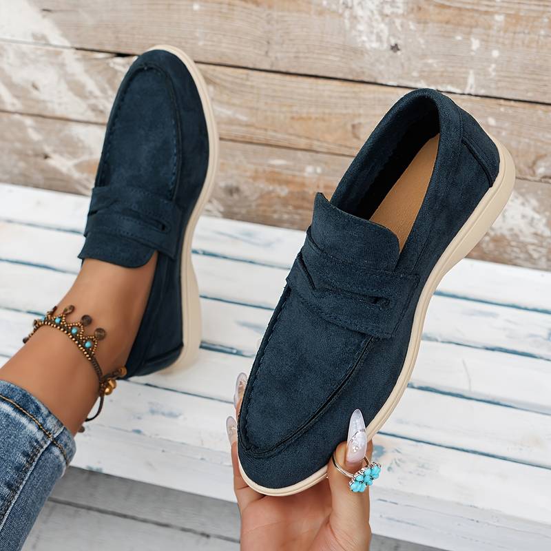 Women's Solid Color Flat Elegant Loafers