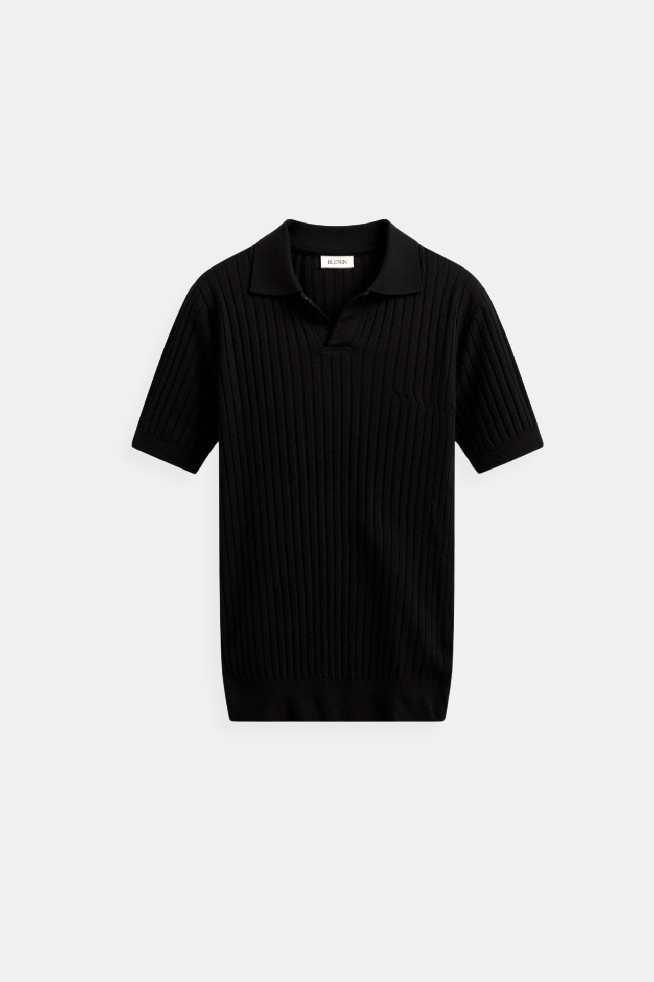 Stripe Pattern Breathable Polo T-Shirt