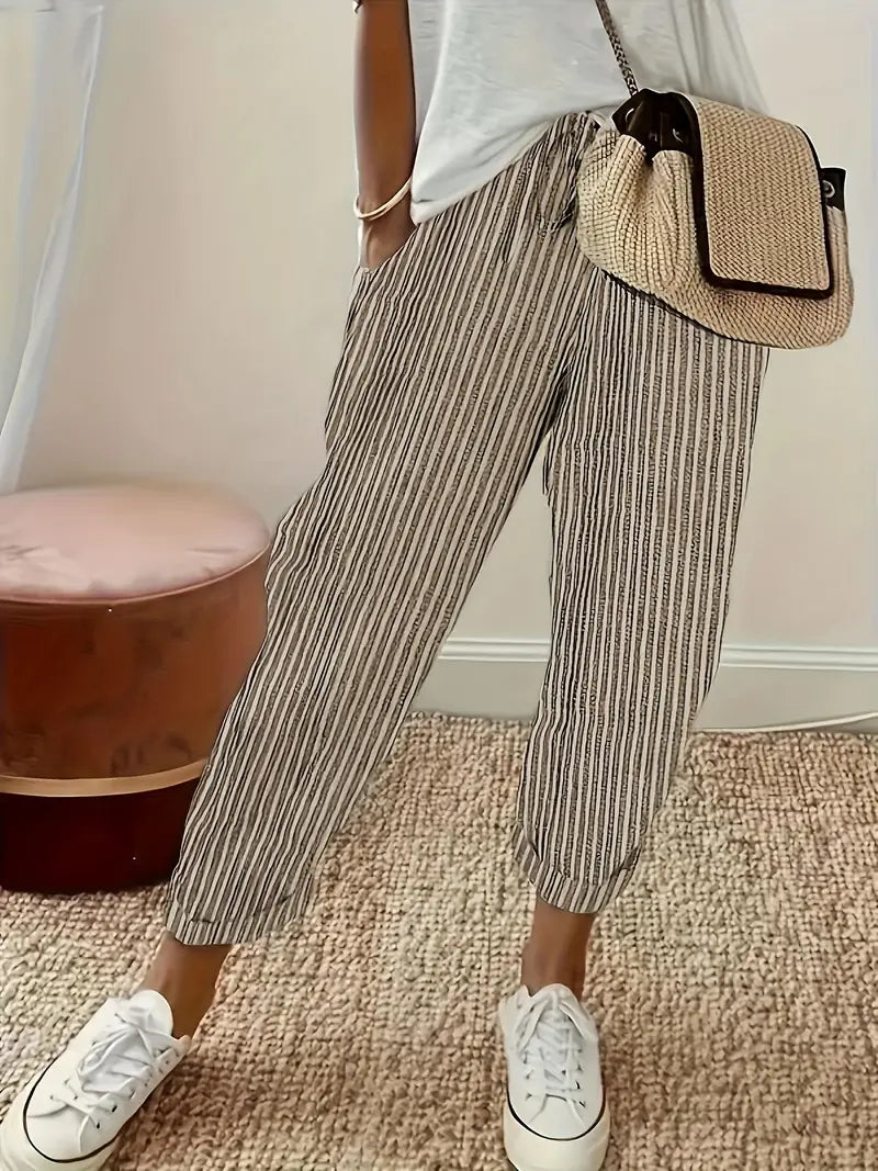 Women's Striped  Casual Pants
