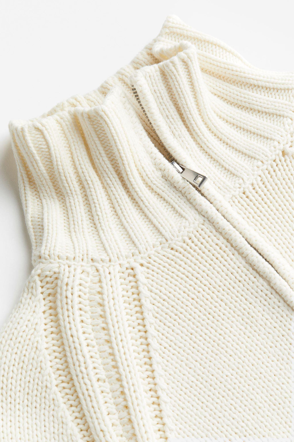 Half-Zip Neck Oversized Sweater